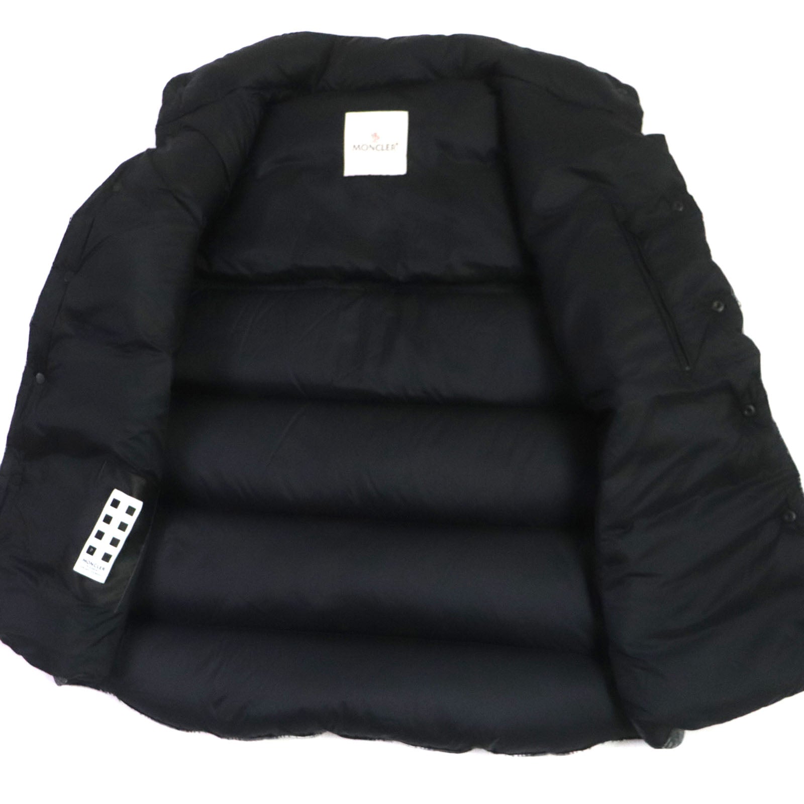 Moncler DAXY Down Vest Cotton Nylon Check Pattern