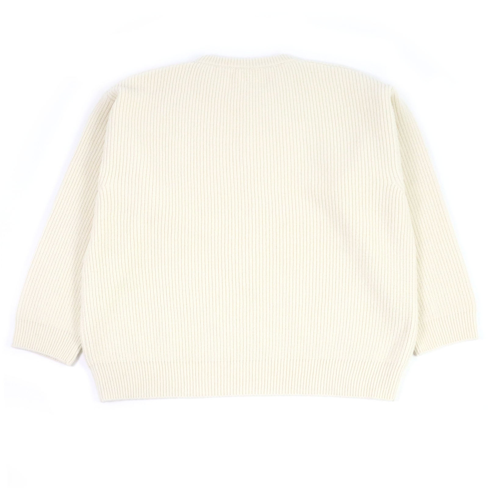 Celine Wool Sequined Logo Sweater Ivory XXL