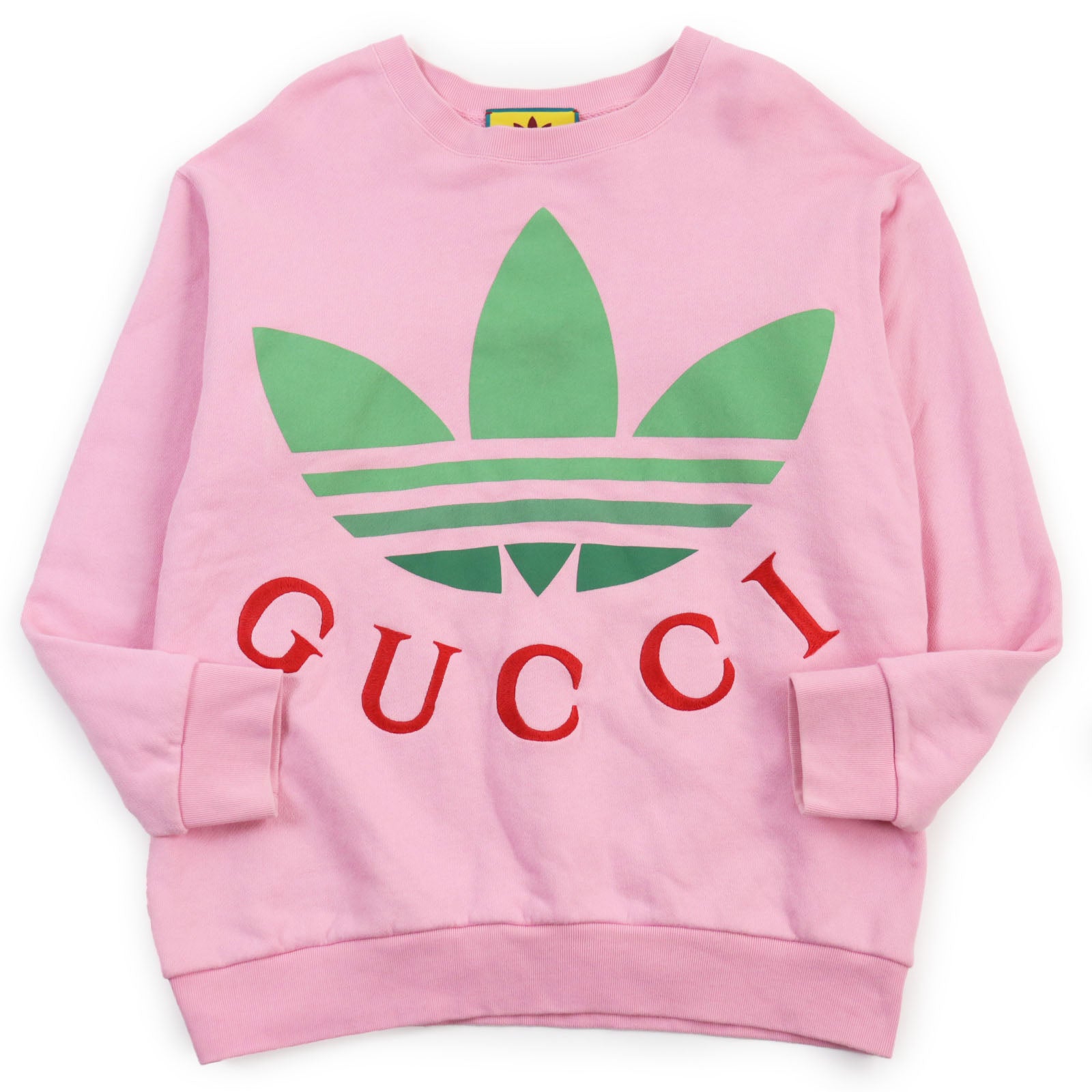 GUCCI adidas Trefoil Logo Sweatshirt Pink M