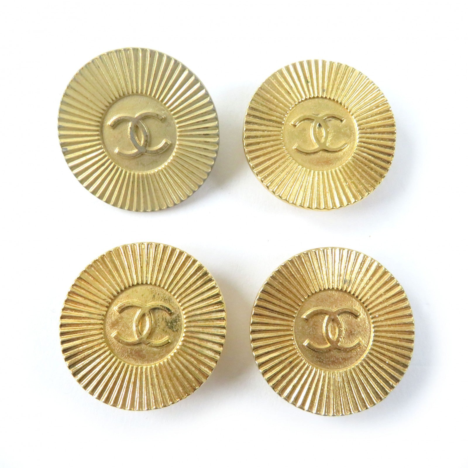 Chanel COCO Mark Button Set of 4 Gold