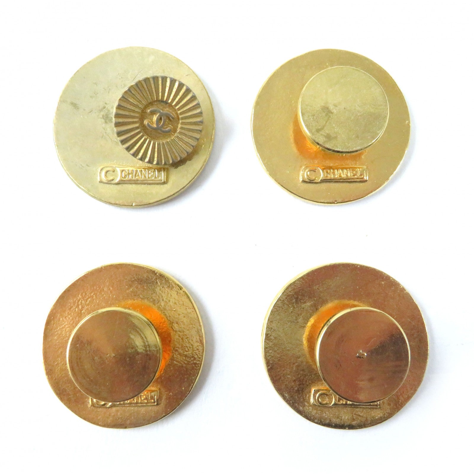 Chanel COCO Mark Button Set of 4 Gold