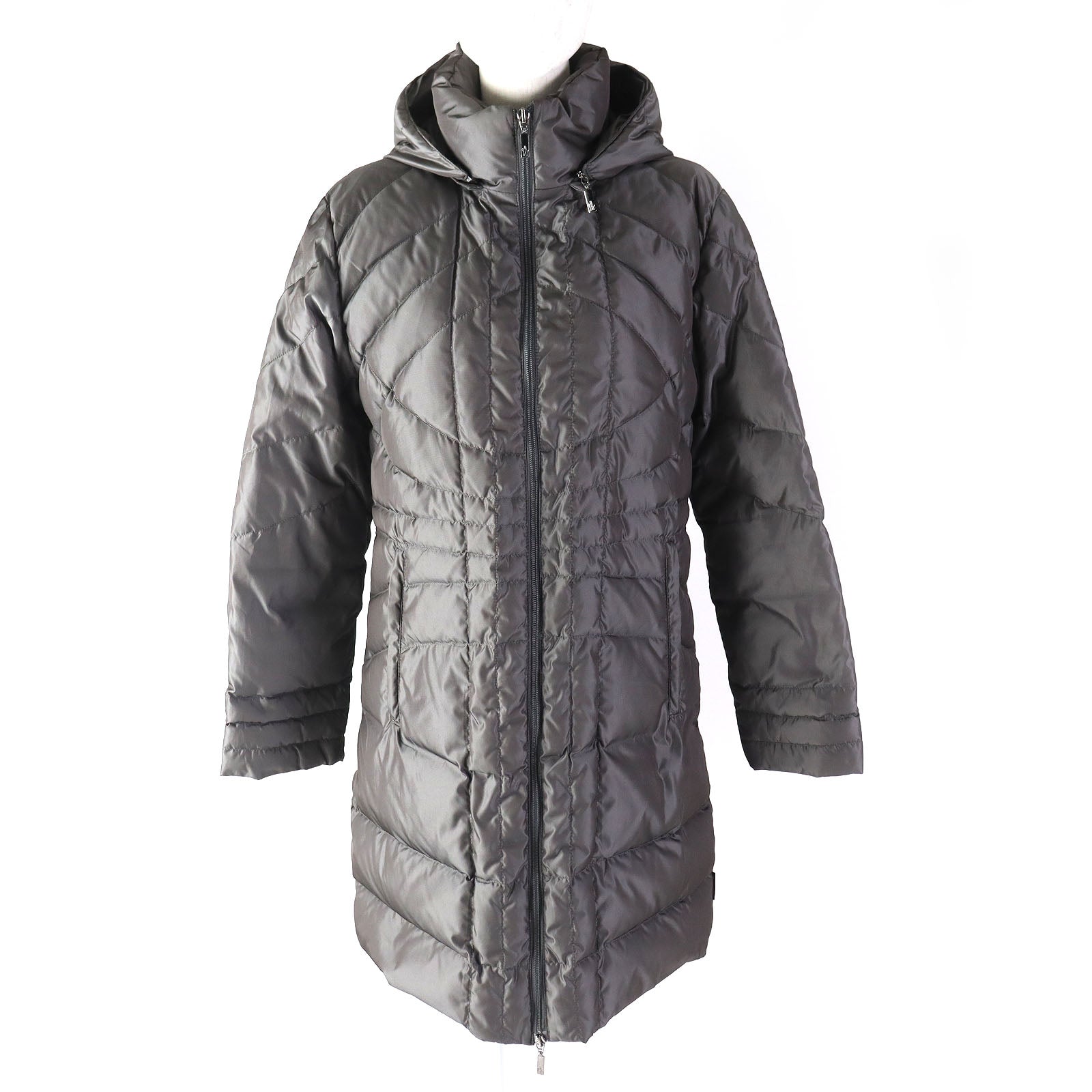 Moncler MONTANA Hooded Down Coat Gray Women