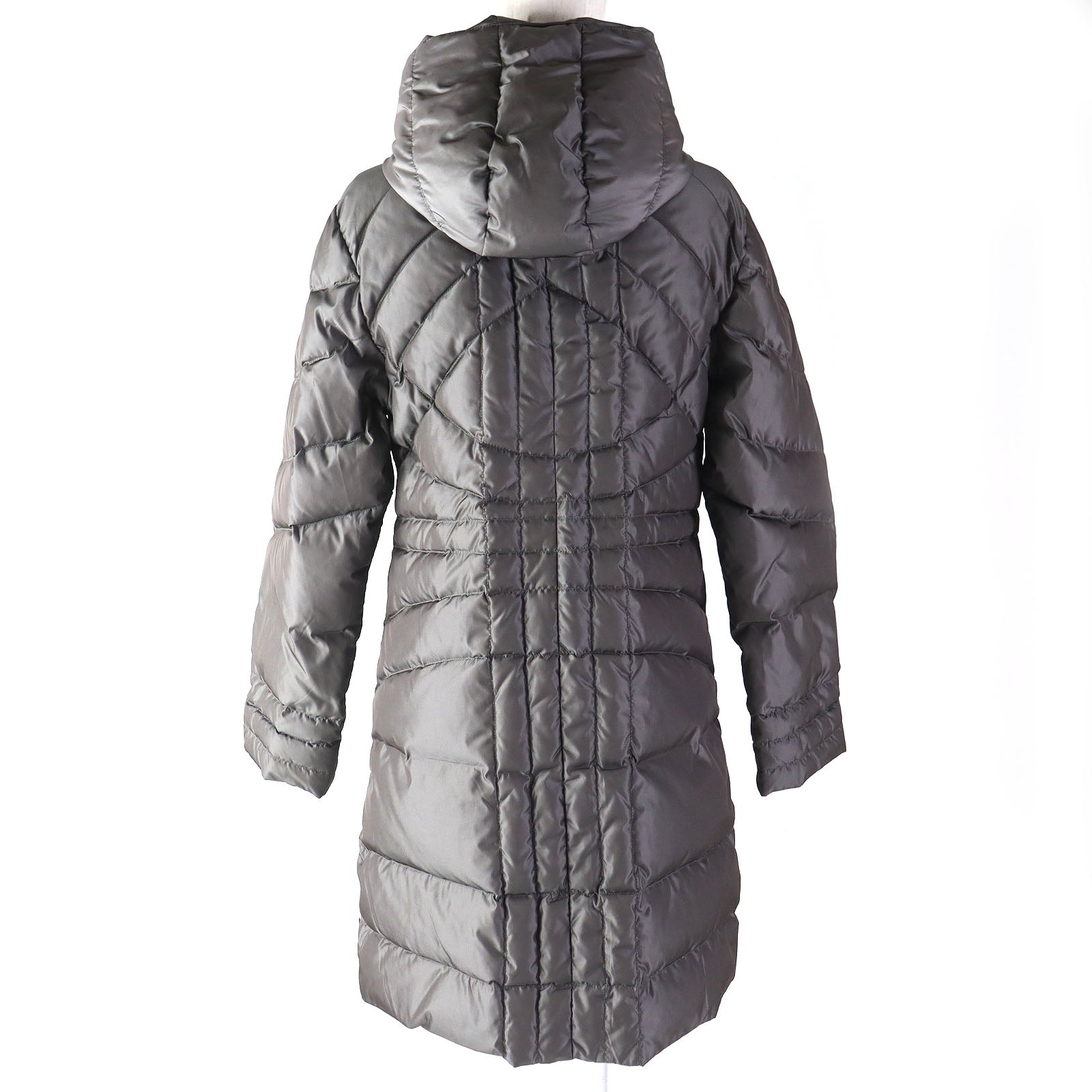 Moncler MONTANA Hooded Down Coat Gray Women