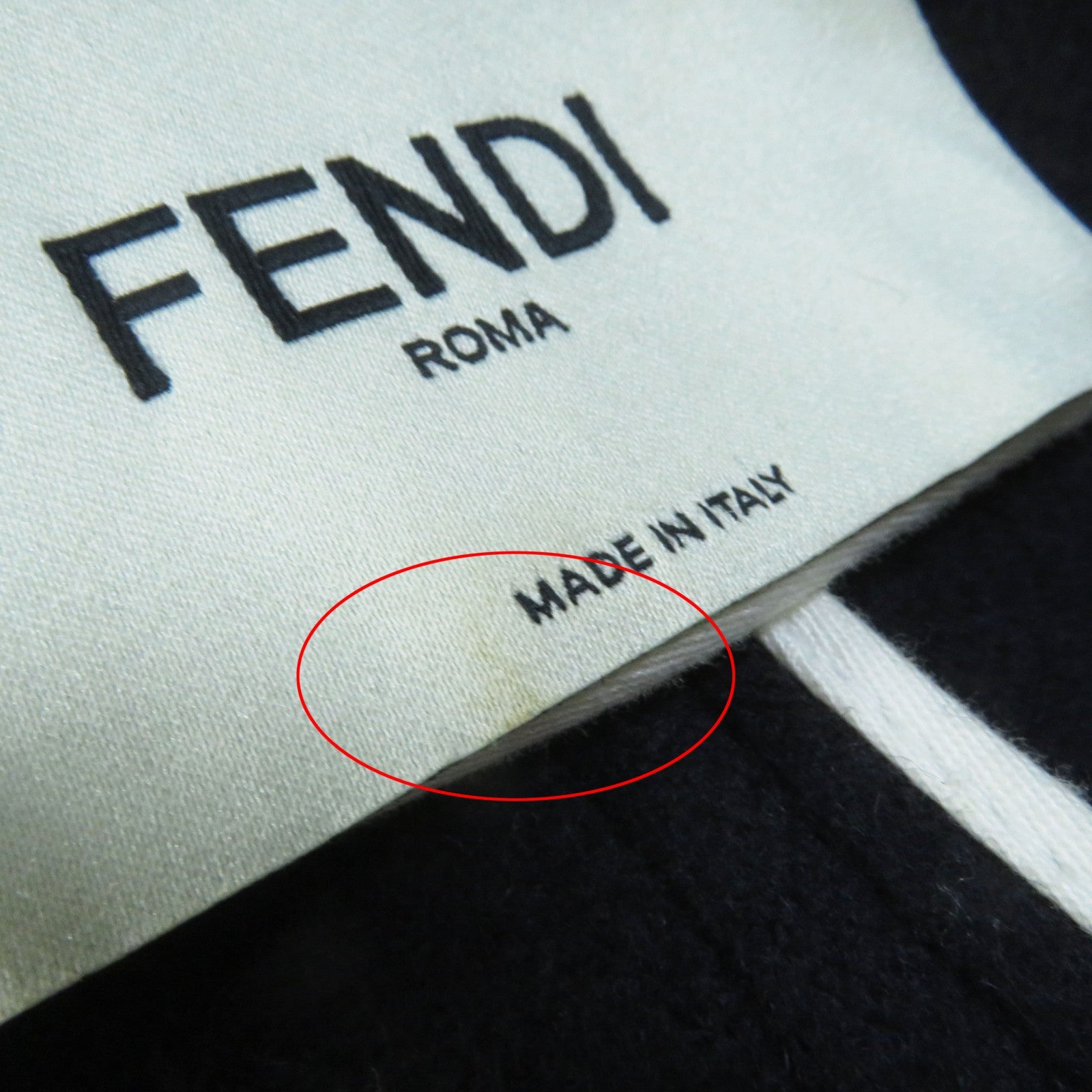 FENDI Wool Cashmere Long Coat Stand Collar