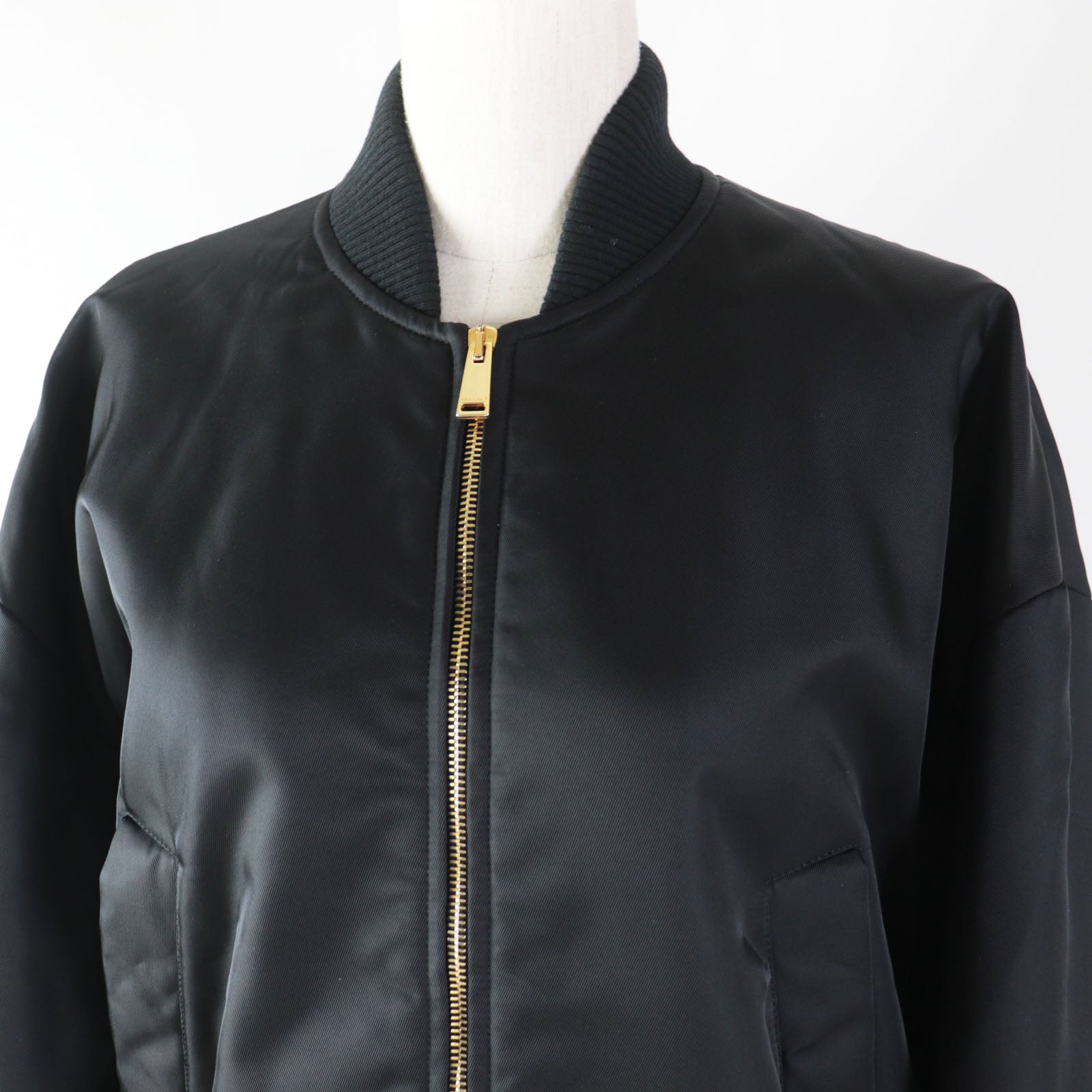 Versace Nylon Bomber Jacket Black Women