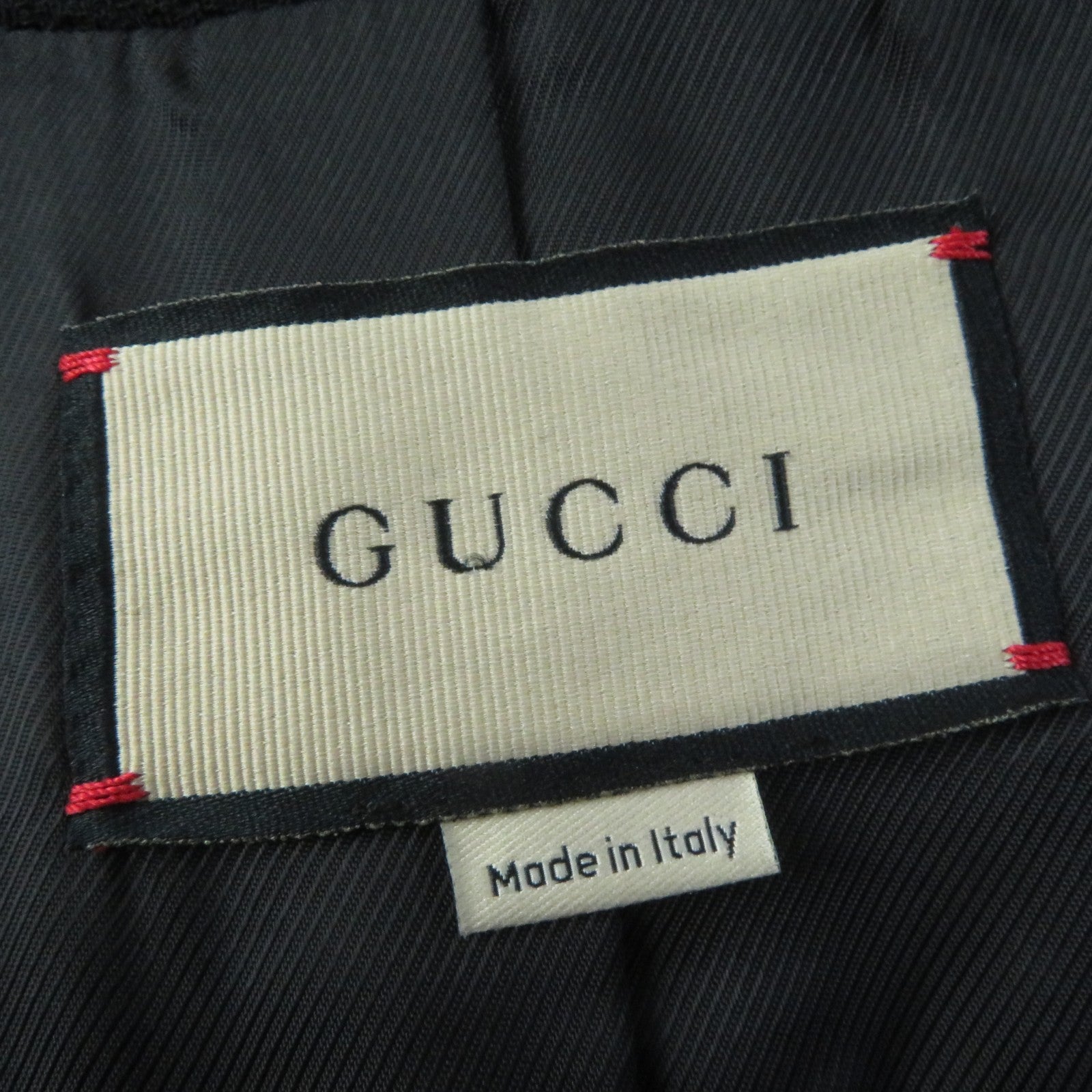 GUCCI Wool GG Button Jacket Coat Black 42