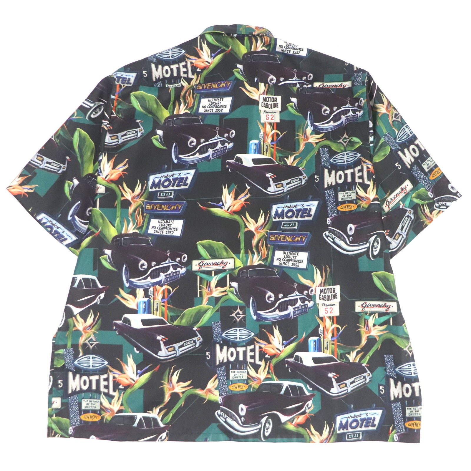 Givenchy Silk Motel Print Short Sleeve Shirt