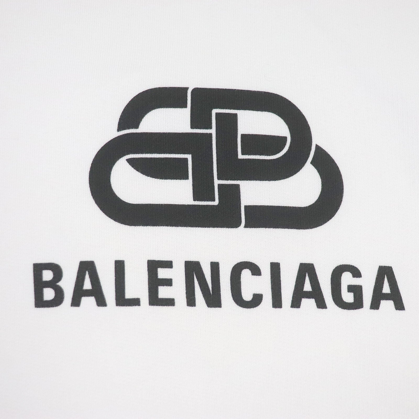 Balenciaga BB Logo Cotton Pullover Hoodie L