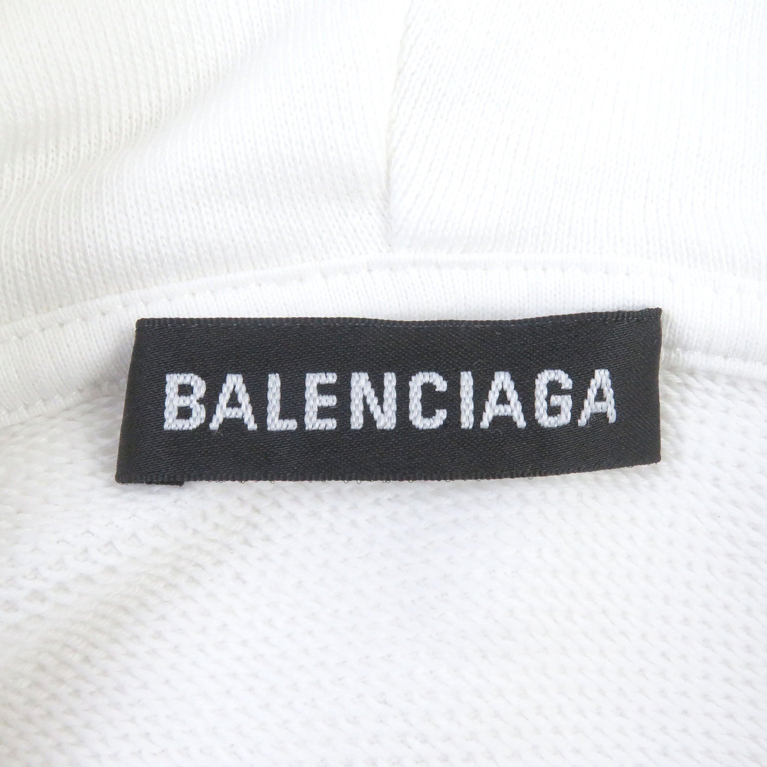 Balenciaga BB Logo Cotton Pullover Hoodie L