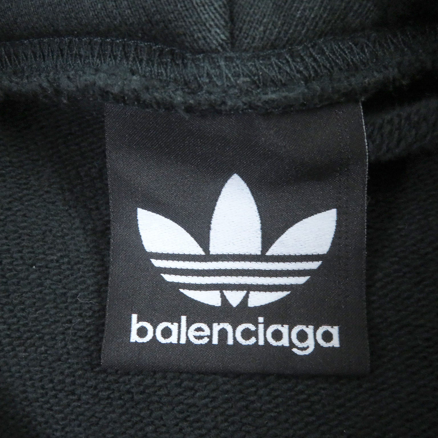 Balenciaga Cotton Trefoil Logo Pullover Hoodie