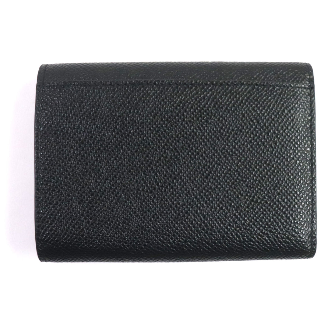 Bally BERTON Leather Compact Wallet Black