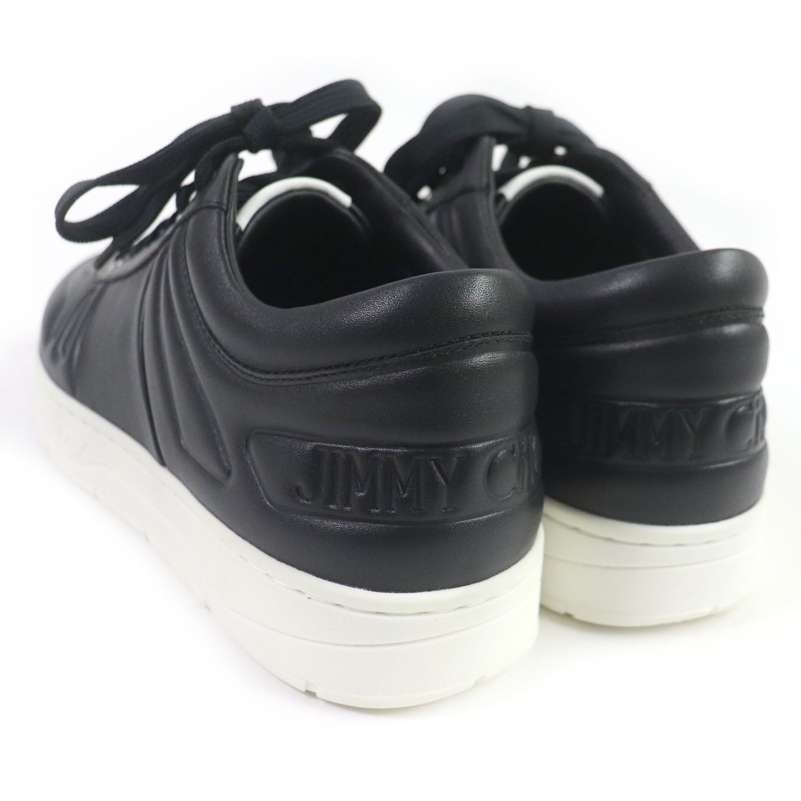 Jimmy Choo Hawaii Star Leather Sneakers Black