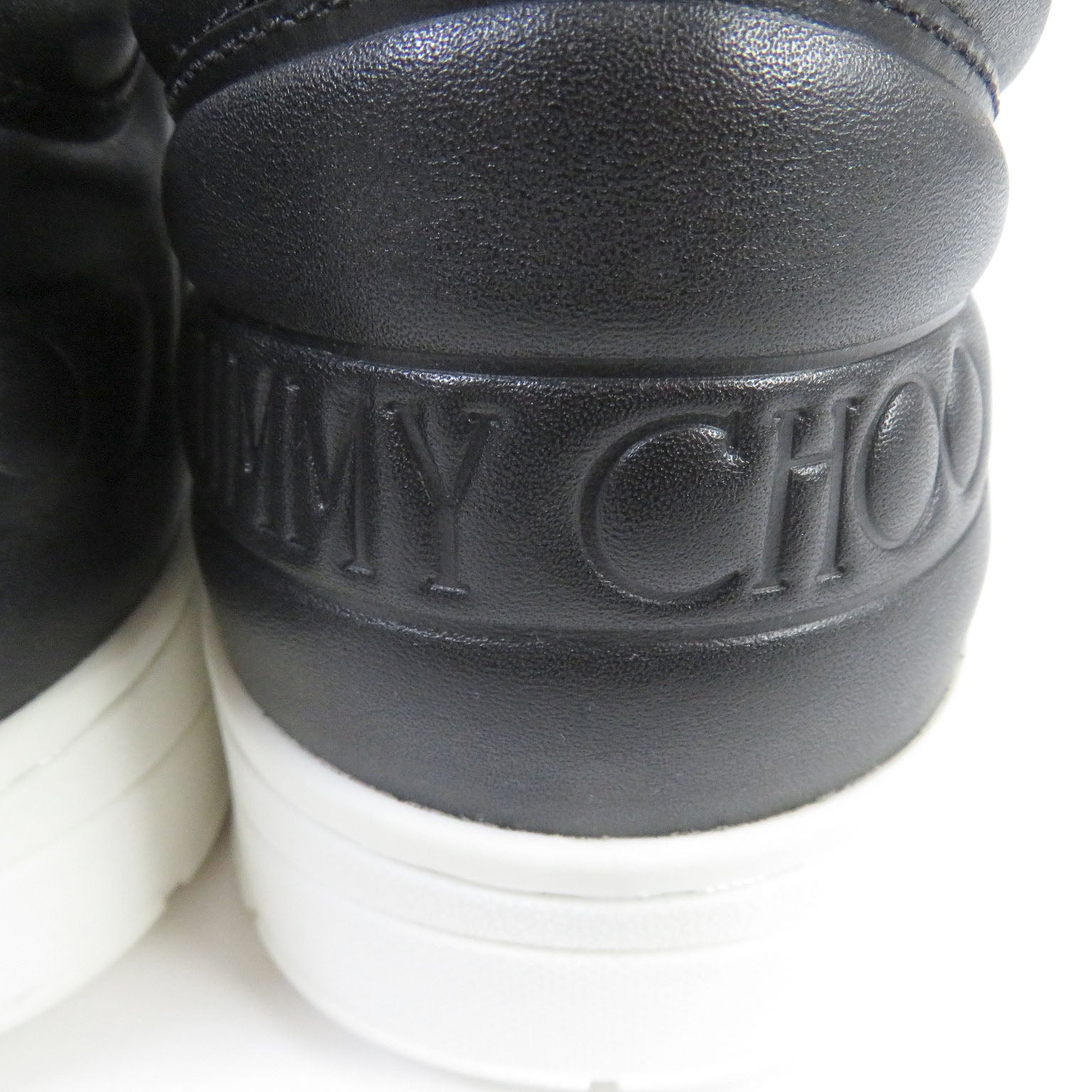 Jimmy Choo Hawaii Star Leather Sneakers Black