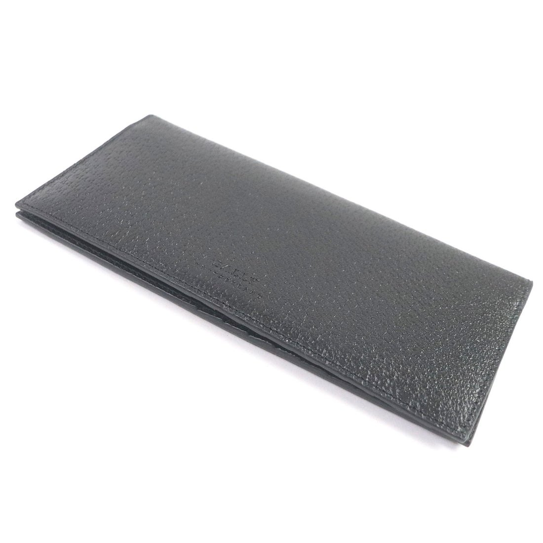 BALLY Leather Long Wallet Black