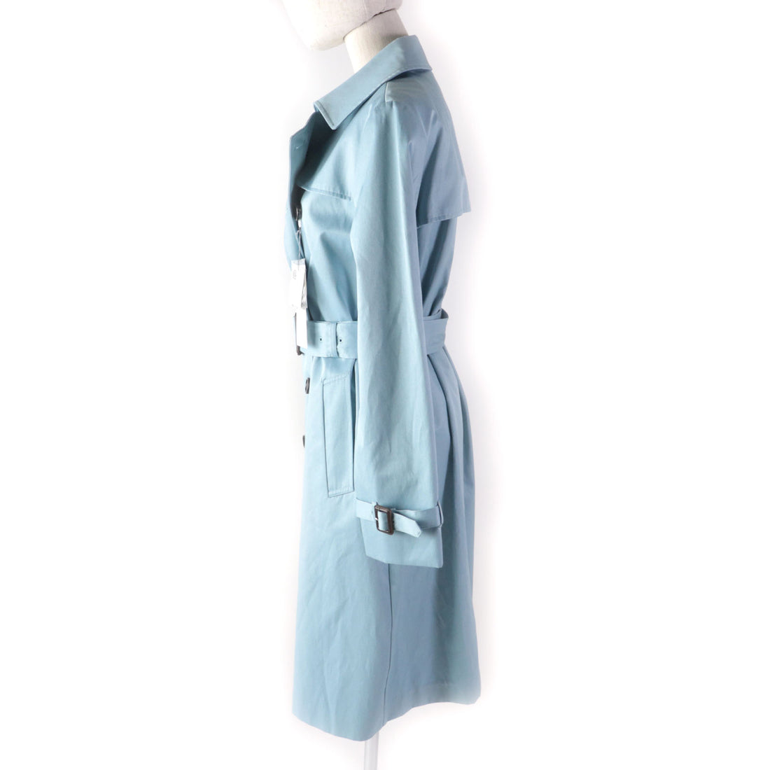 MICHEL KLEIN Trench Coat Light Blue Women