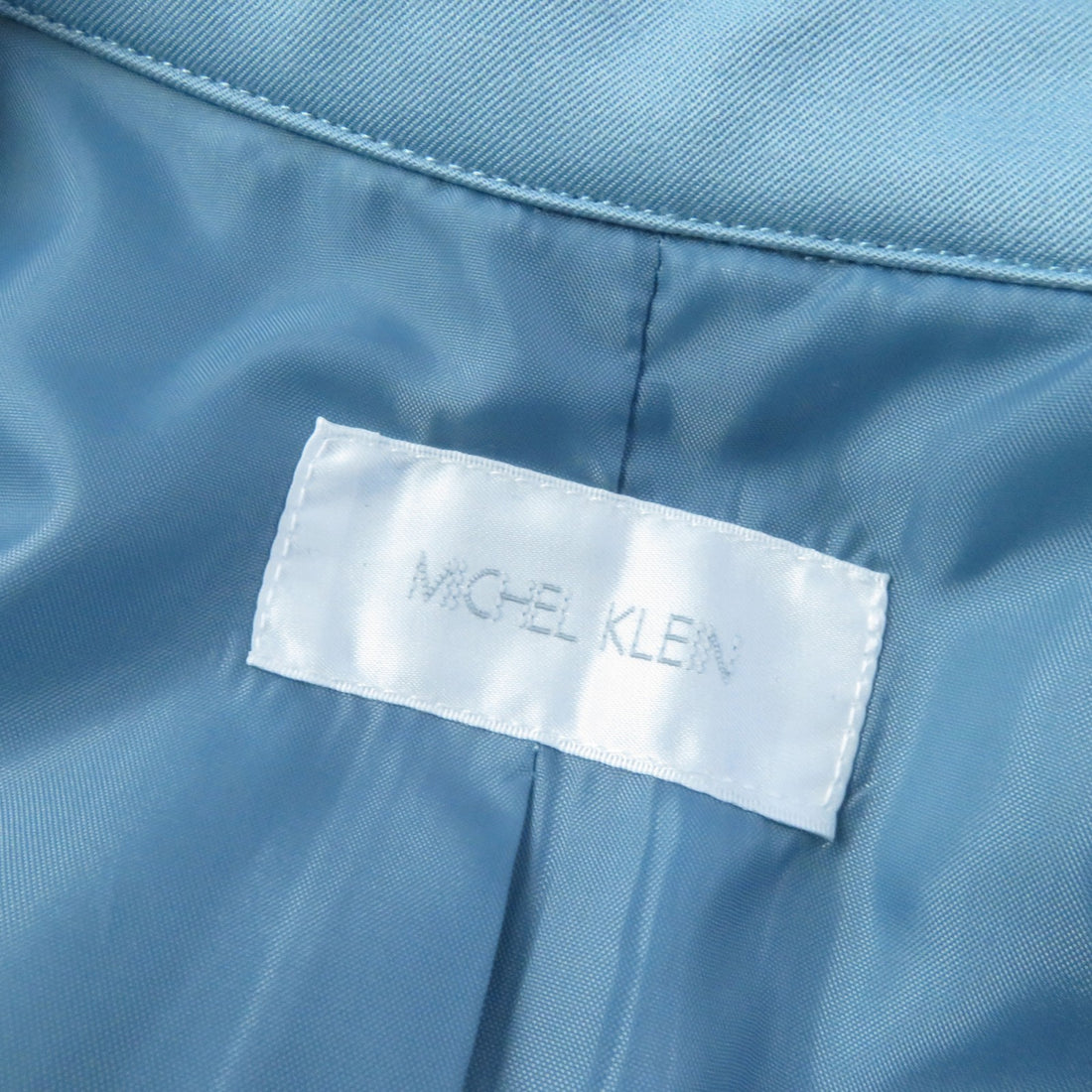 MICHEL KLEIN Trench Coat Light Blue Women