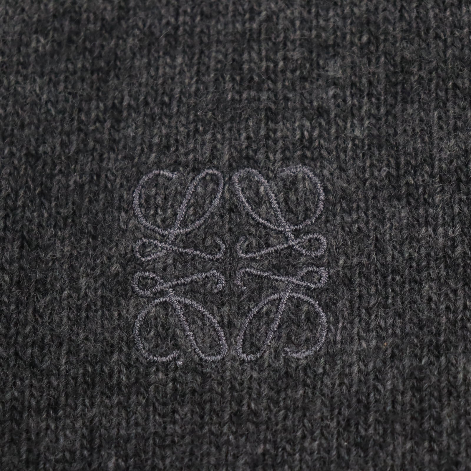 LOEWE Wool Anagram Embroidery Crew Neck Sweater S