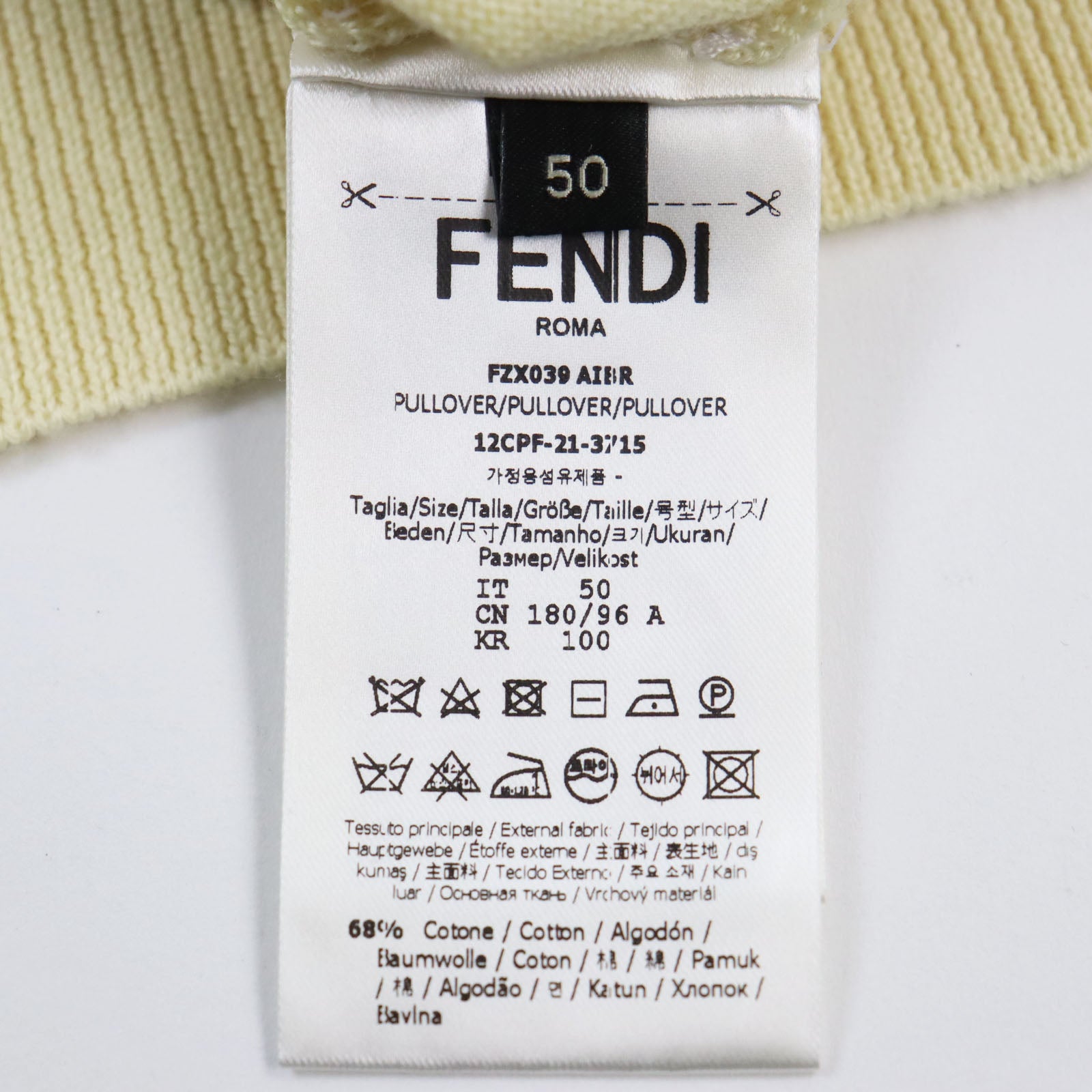 Fendi FF Logo Print Knit Sweater Multicolor