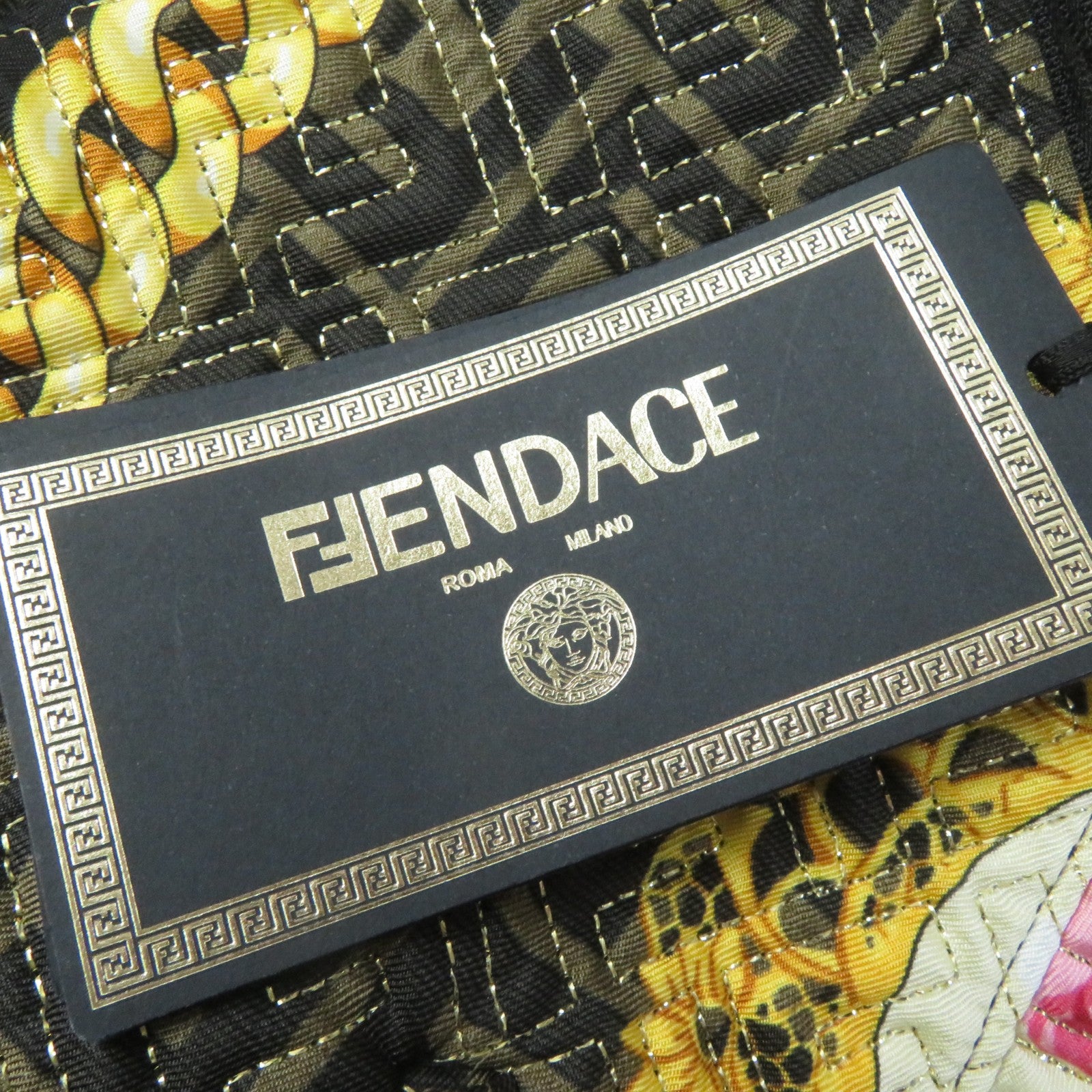 Fendi Versace FF Logo Baroque Blouson Black