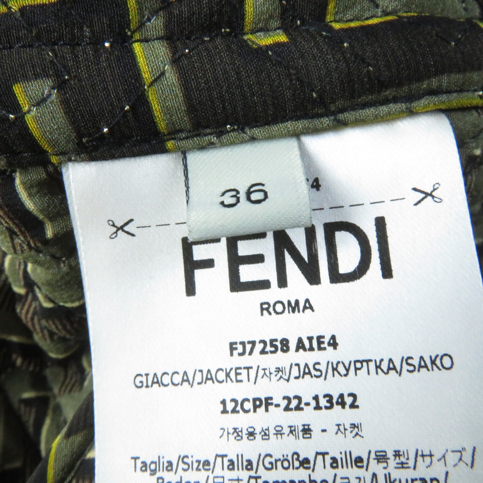 Fendi Versace FF Logo Baroque Blouson Black