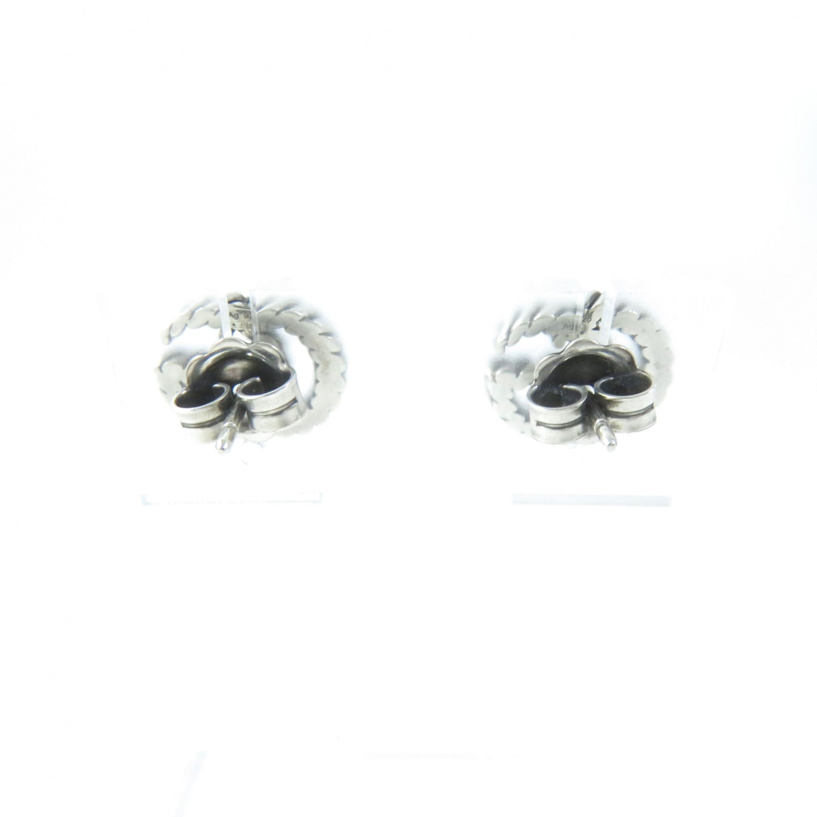 GUCCI AG925 Double G Earrings Silver