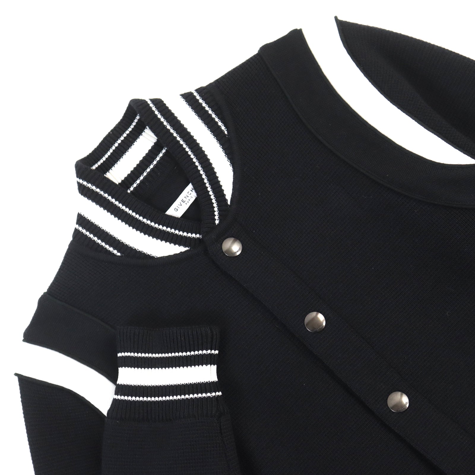 Givenchy Wool Knit Blouson Bomber Jacket