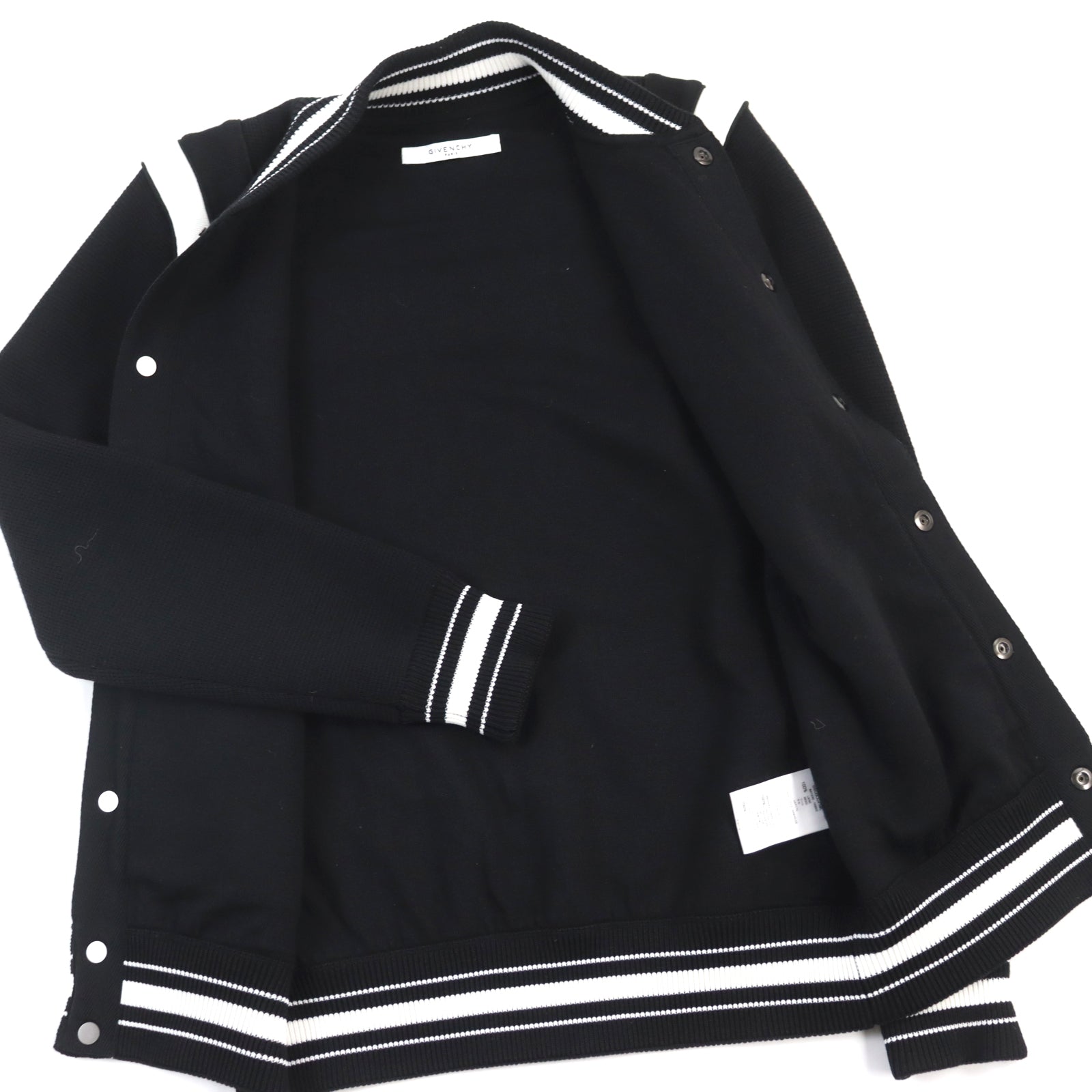 Givenchy Wool Knit Blouson Bomber Jacket