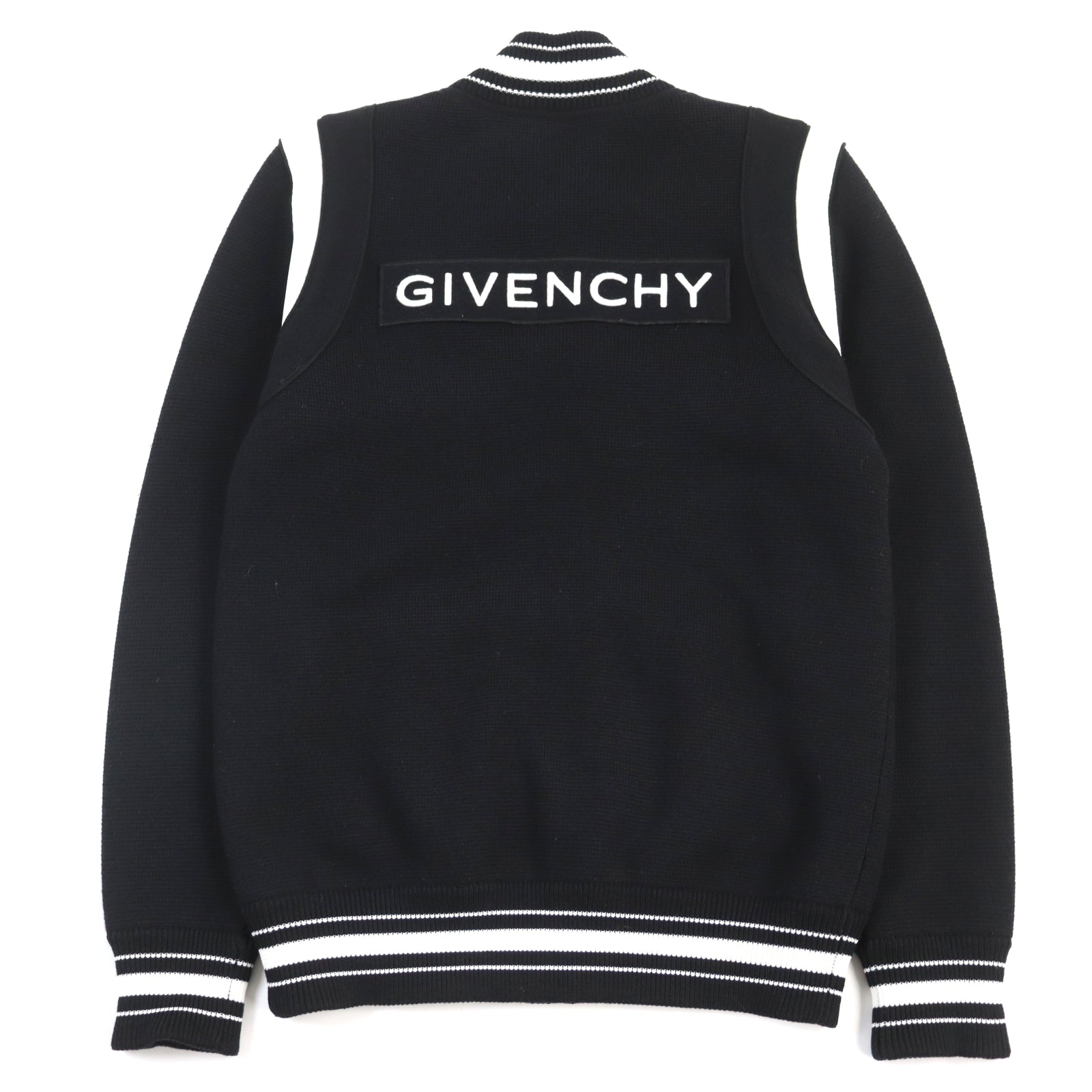 Givenchy Wool Knit Blouson Bomber Jacket