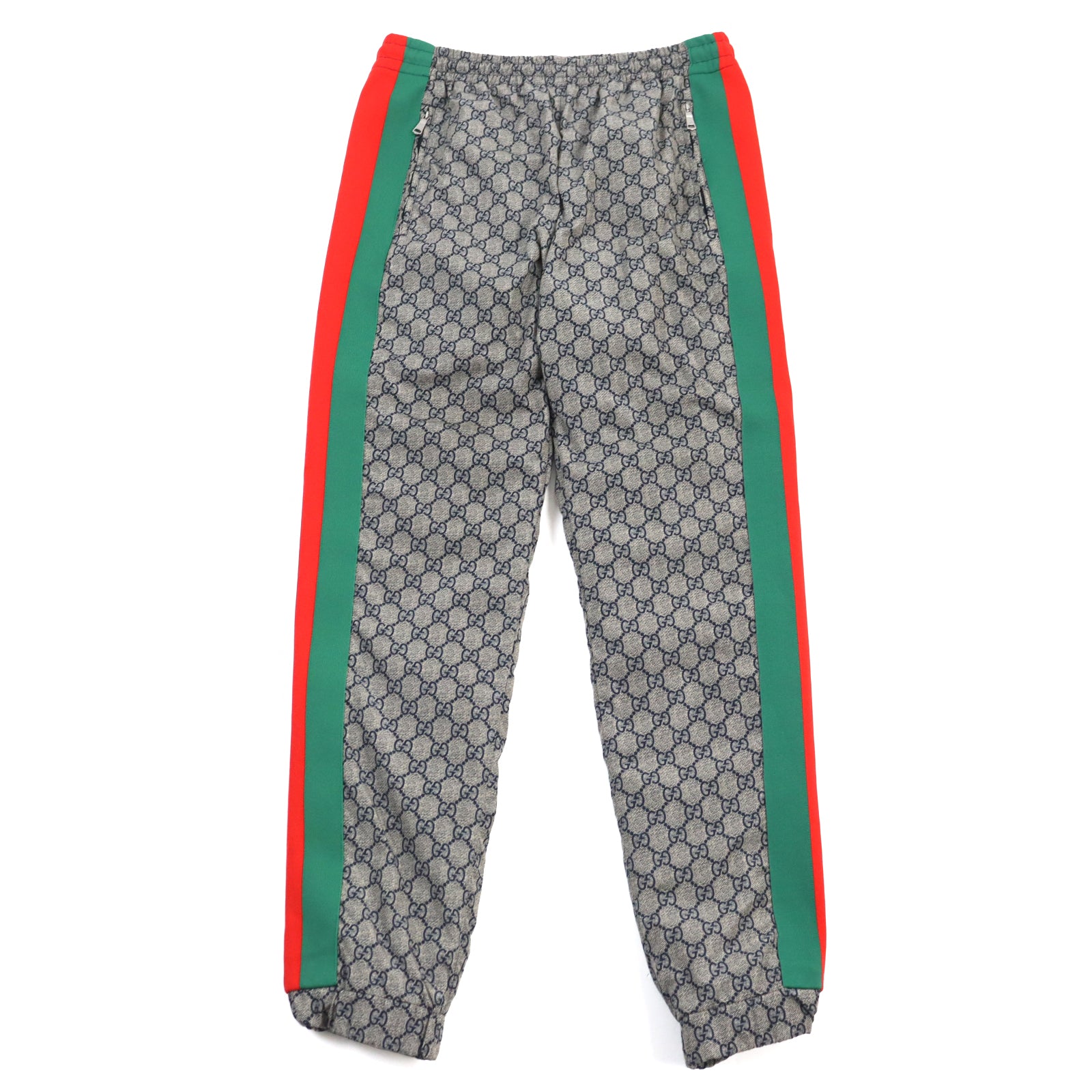 Gucci Nylon GG Pattern Jogger Pants Gray S