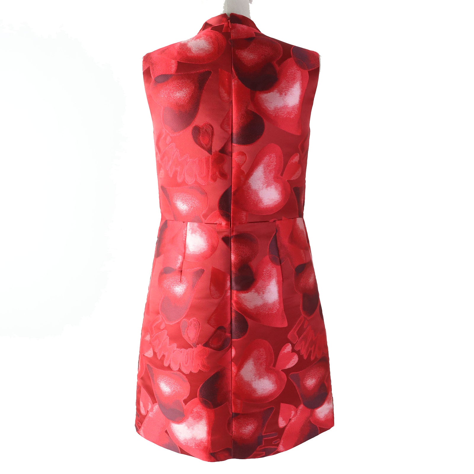 Valentino L'Amour Heart Print Sleeveless Dress