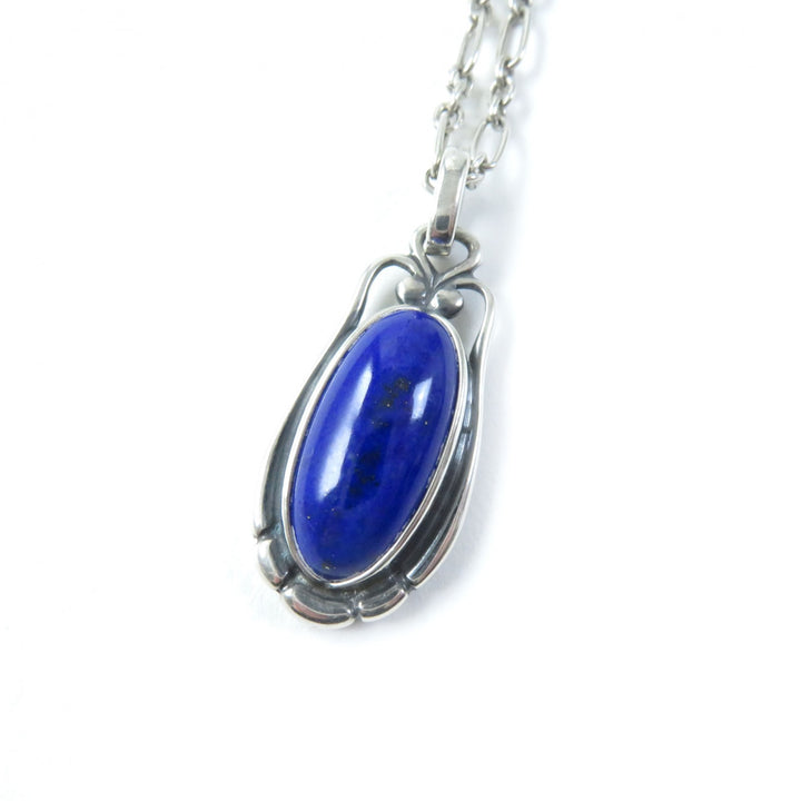 Georg Jensen Lapis Lazuli Necklace SV925 Silver