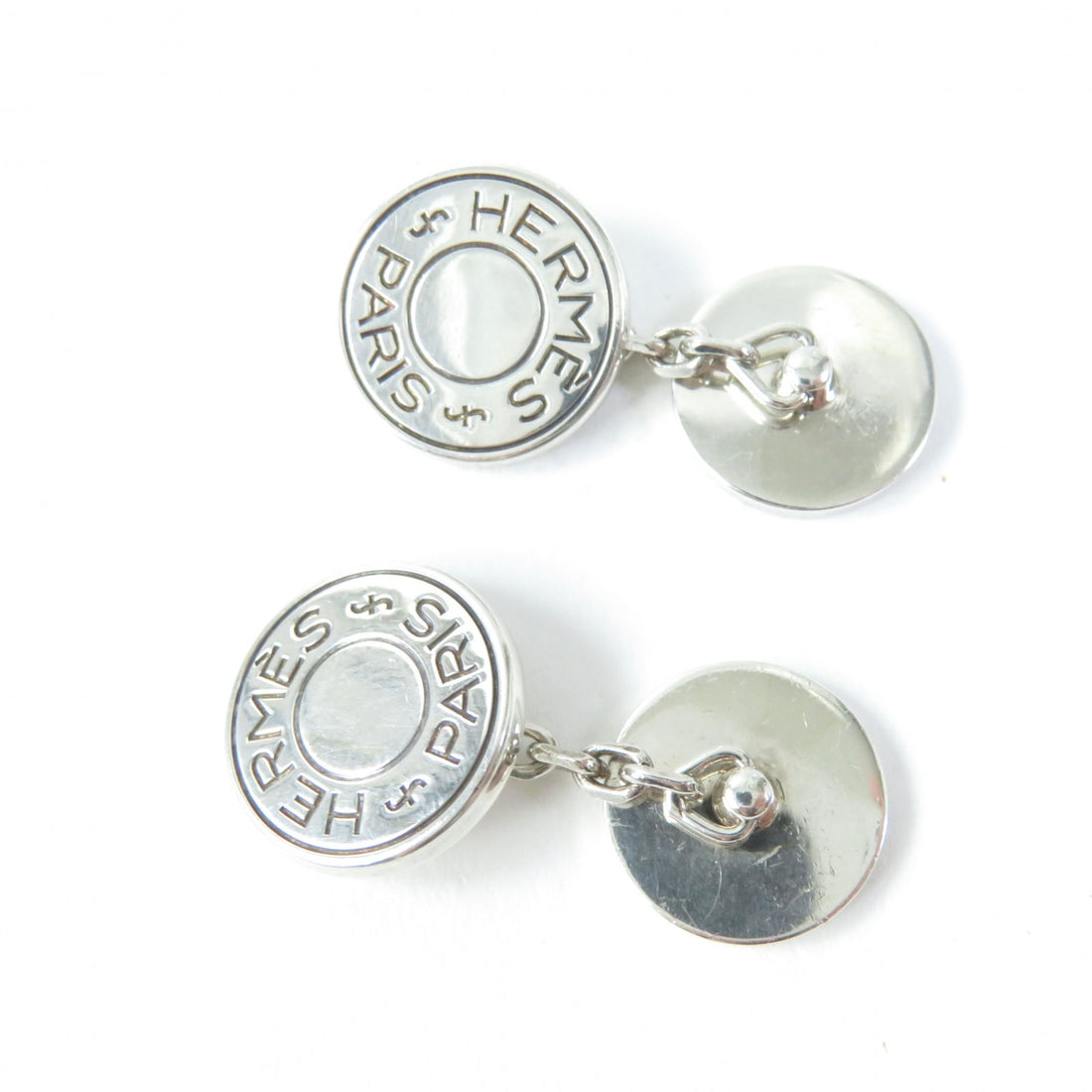 Hermes AG925 Silver Cufflinks Fashion Accessories