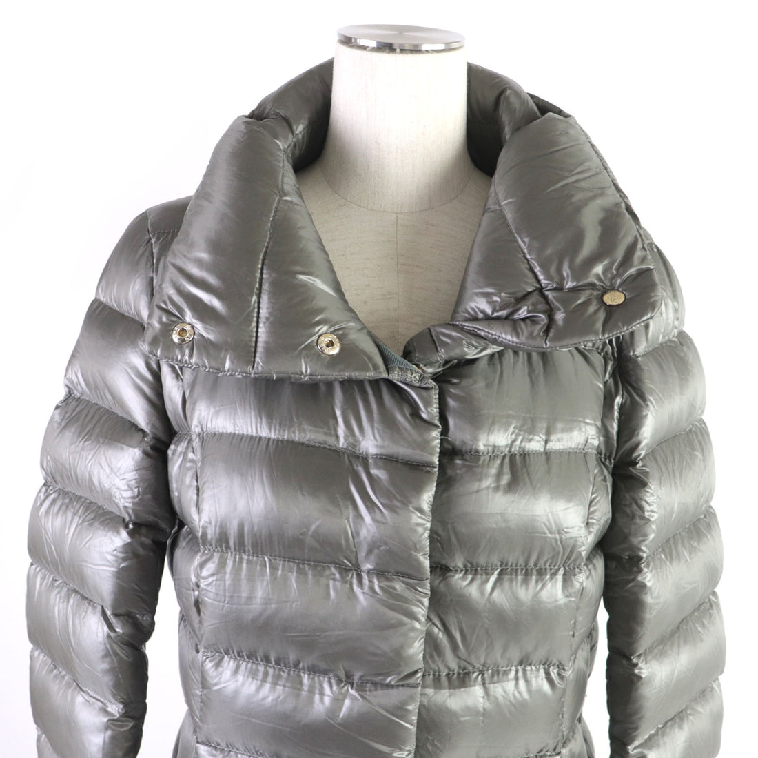 Herno Gray Nylon Down Jacket Women