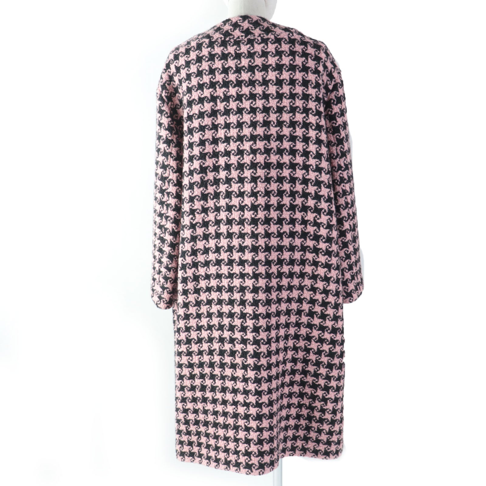 Gucci Wool Nylon G Button A-Line Coat 38