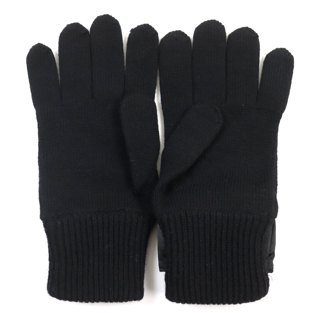 Fendi Wool Nylon Bucket Gloves Black M