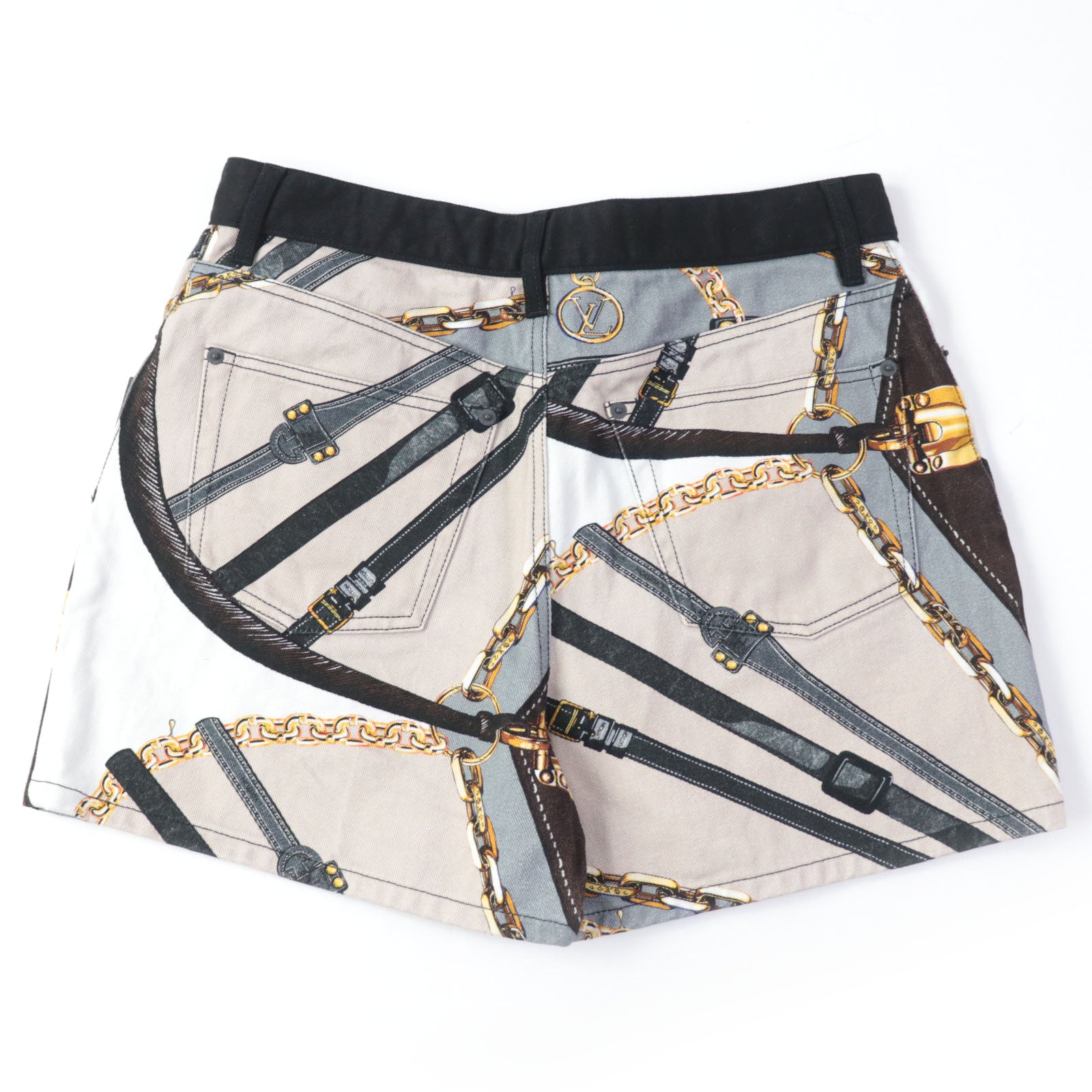 Louis Vuitton Scarf Print Monogram Shorts