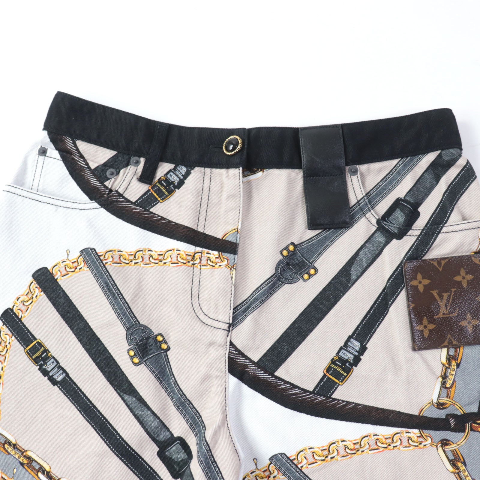 Louis Vuitton Scarf Print Monogram Shorts