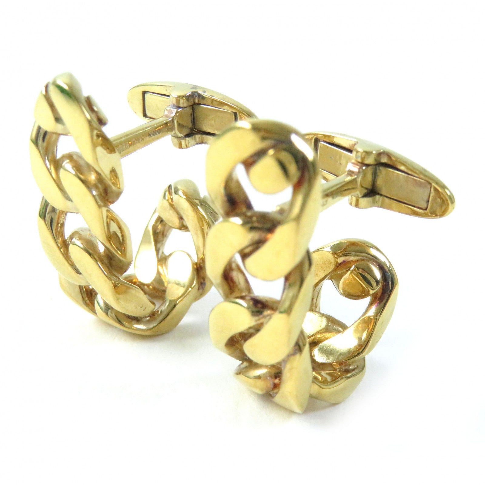 Bottega Veneta AG925 Chain Cuffs Gold