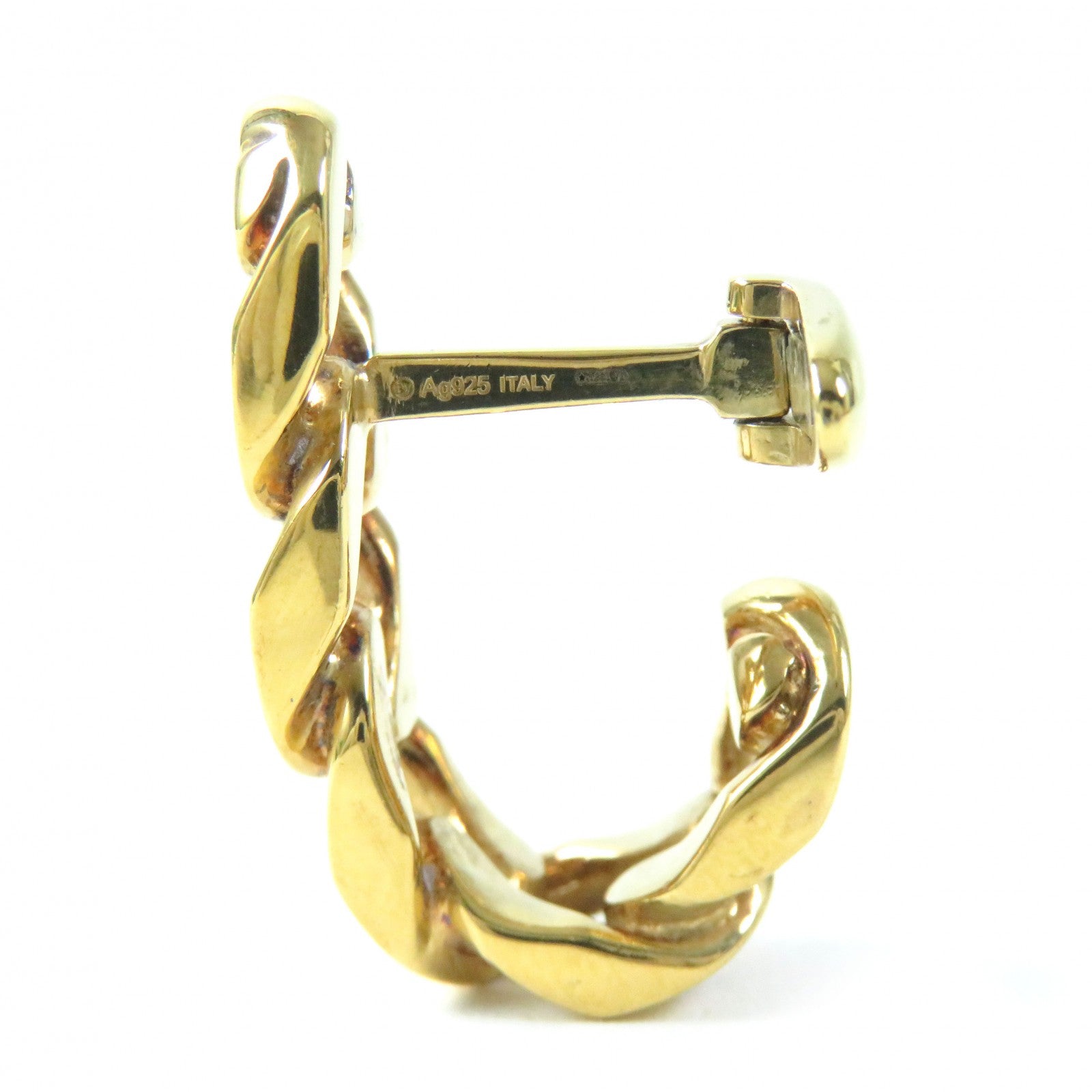 Bottega Veneta AG925 Chain Cuffs Gold