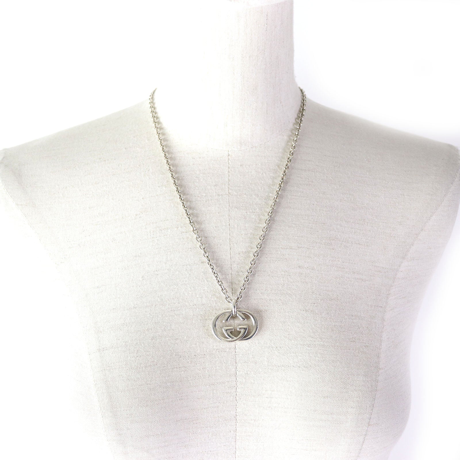 Gucci Interlocking G Necklace SV925 Silver