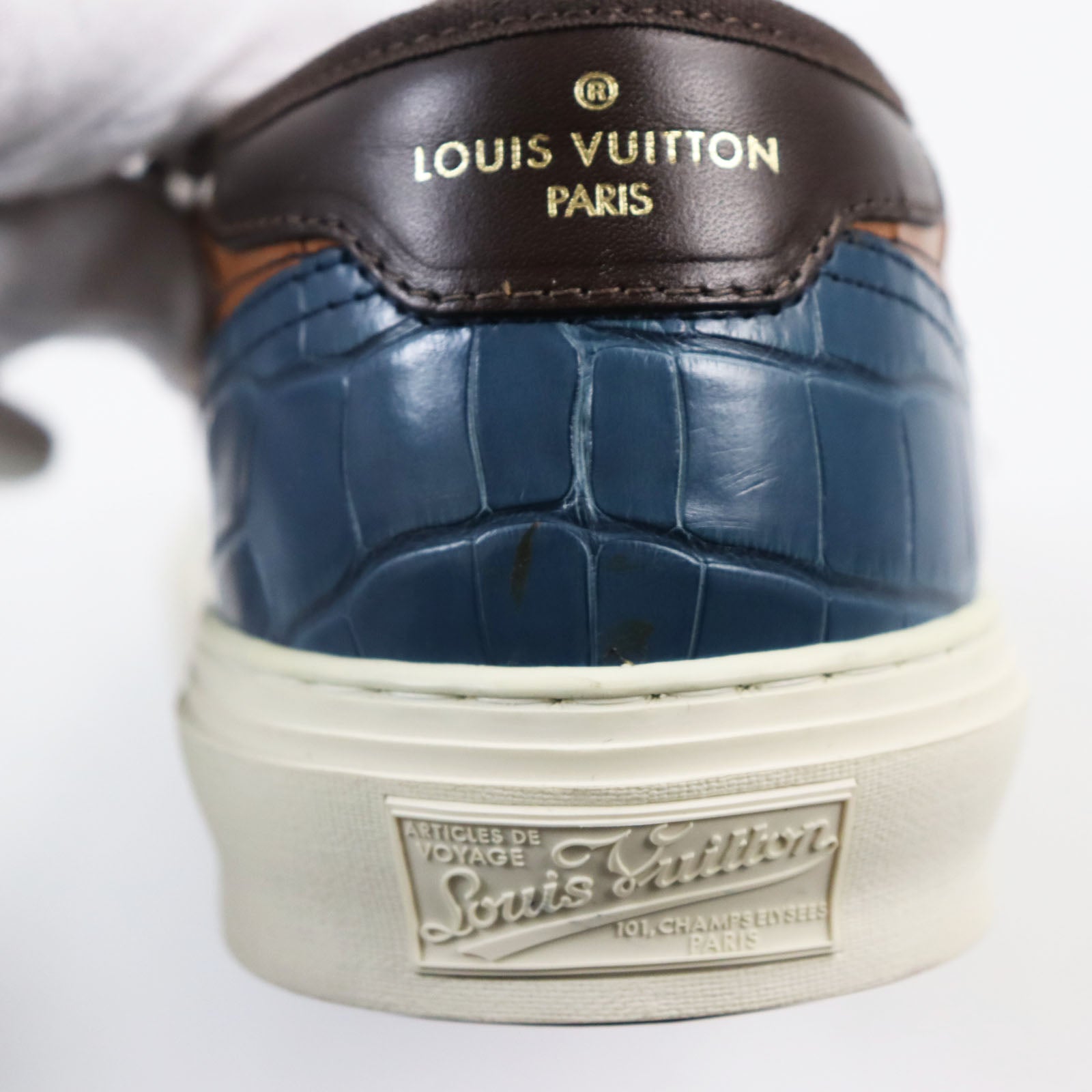 Louis Vuitton Crocodile Leather Sneakers 8.5