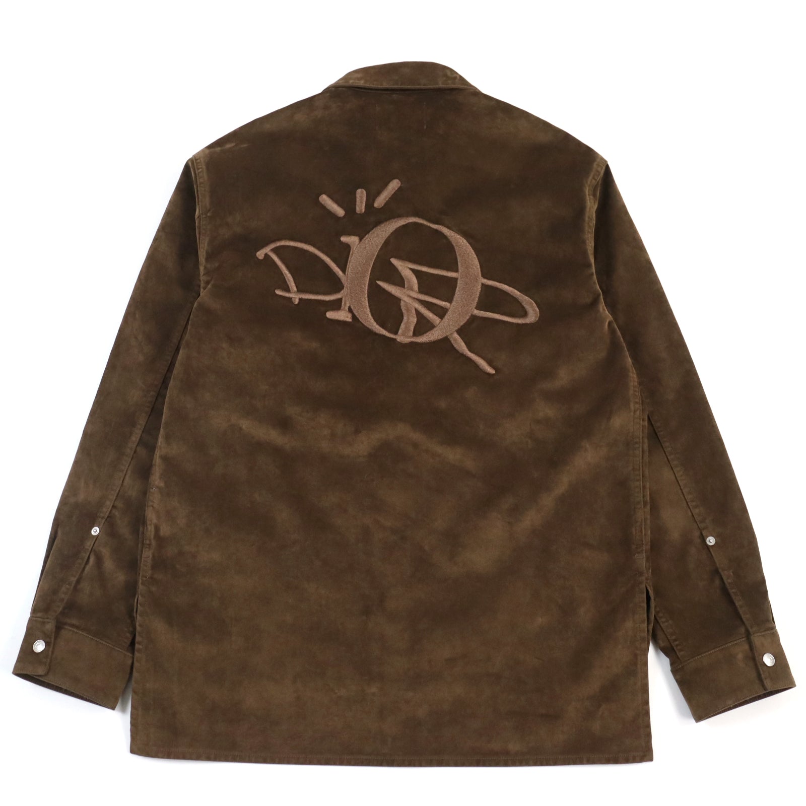 Dior Travis Scott Cactus Jack Logo Oversized Shirt Jacket Brown