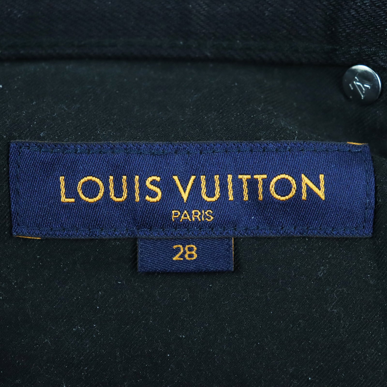 Louis Vuitton Denim Pants Black 28 Japan