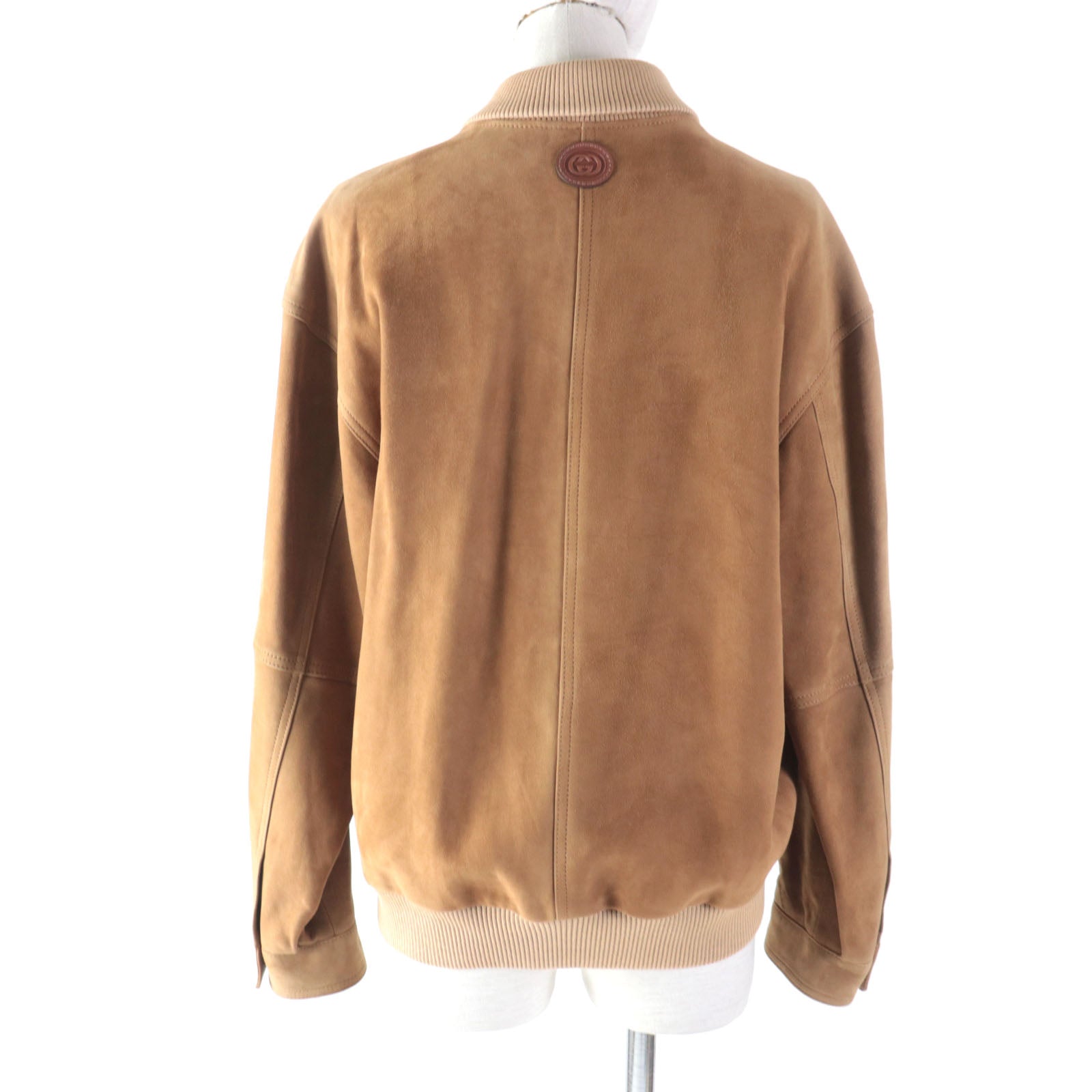 Gucci Lamb Leather Suede Jacket Brown 40