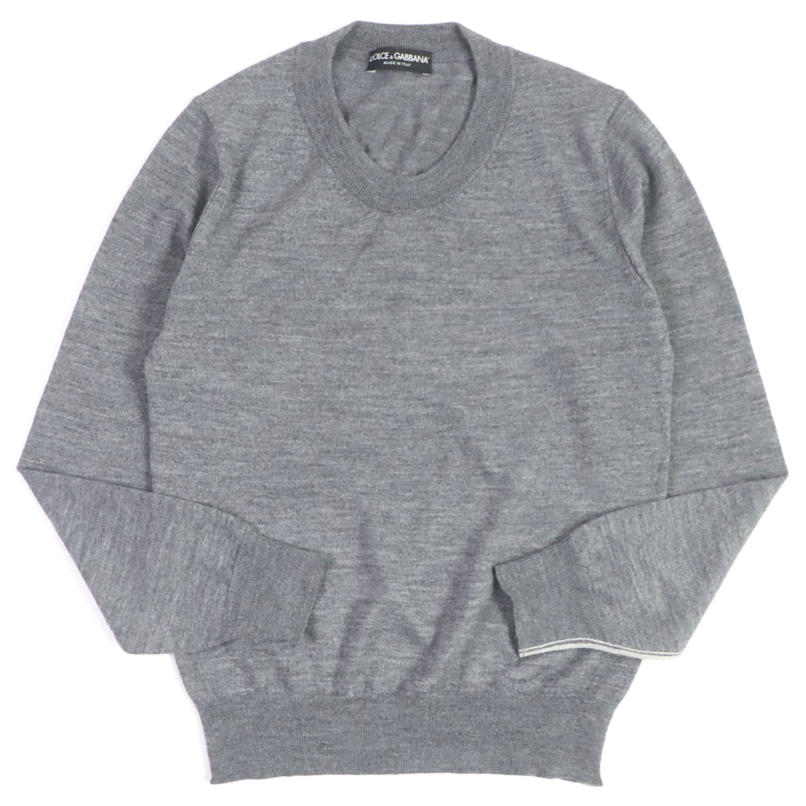 Dolce & Gabbana Alpaca Blend Knit Sweater Gray 44