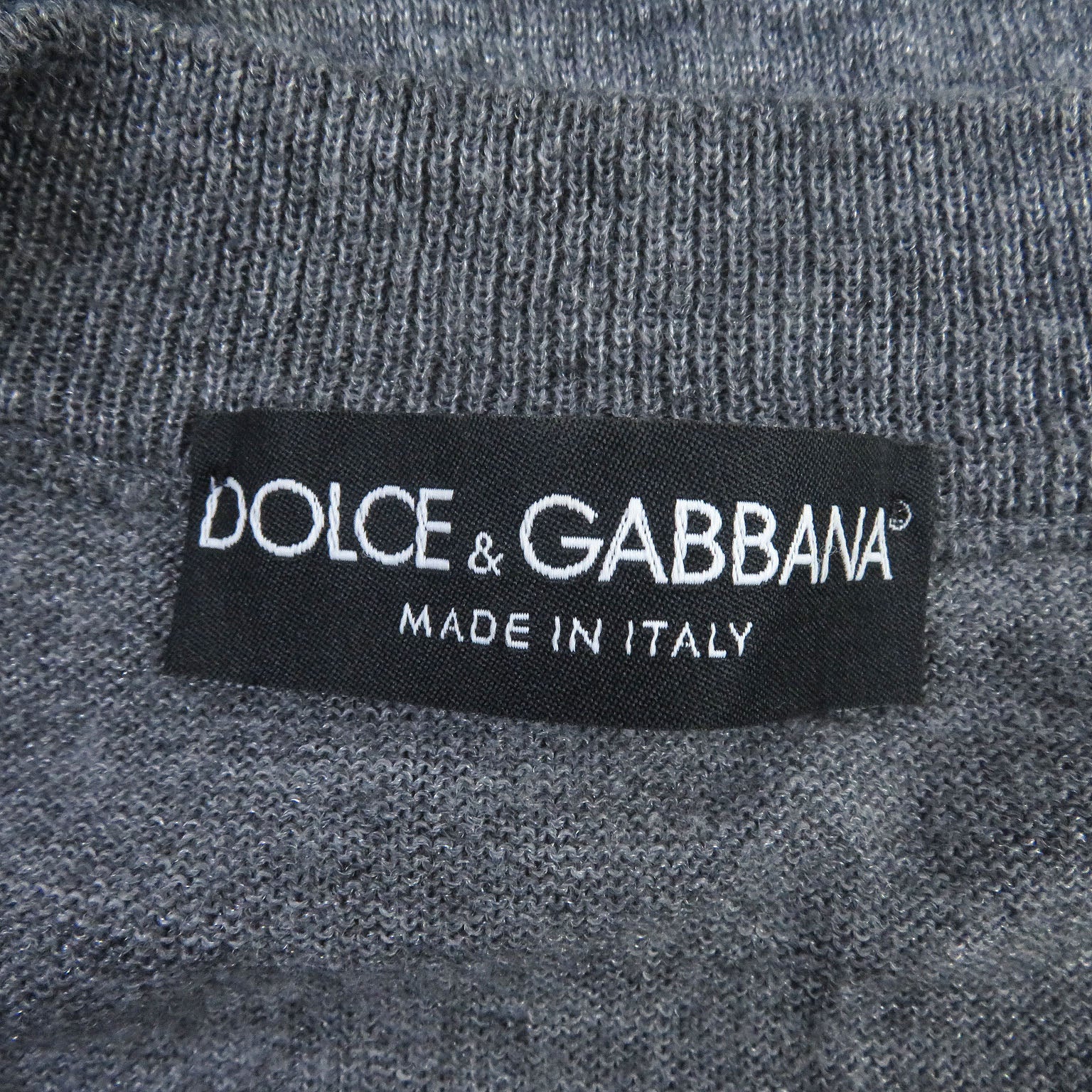 Dolce & Gabbana Alpaca Blend Knit Sweater Gray 44