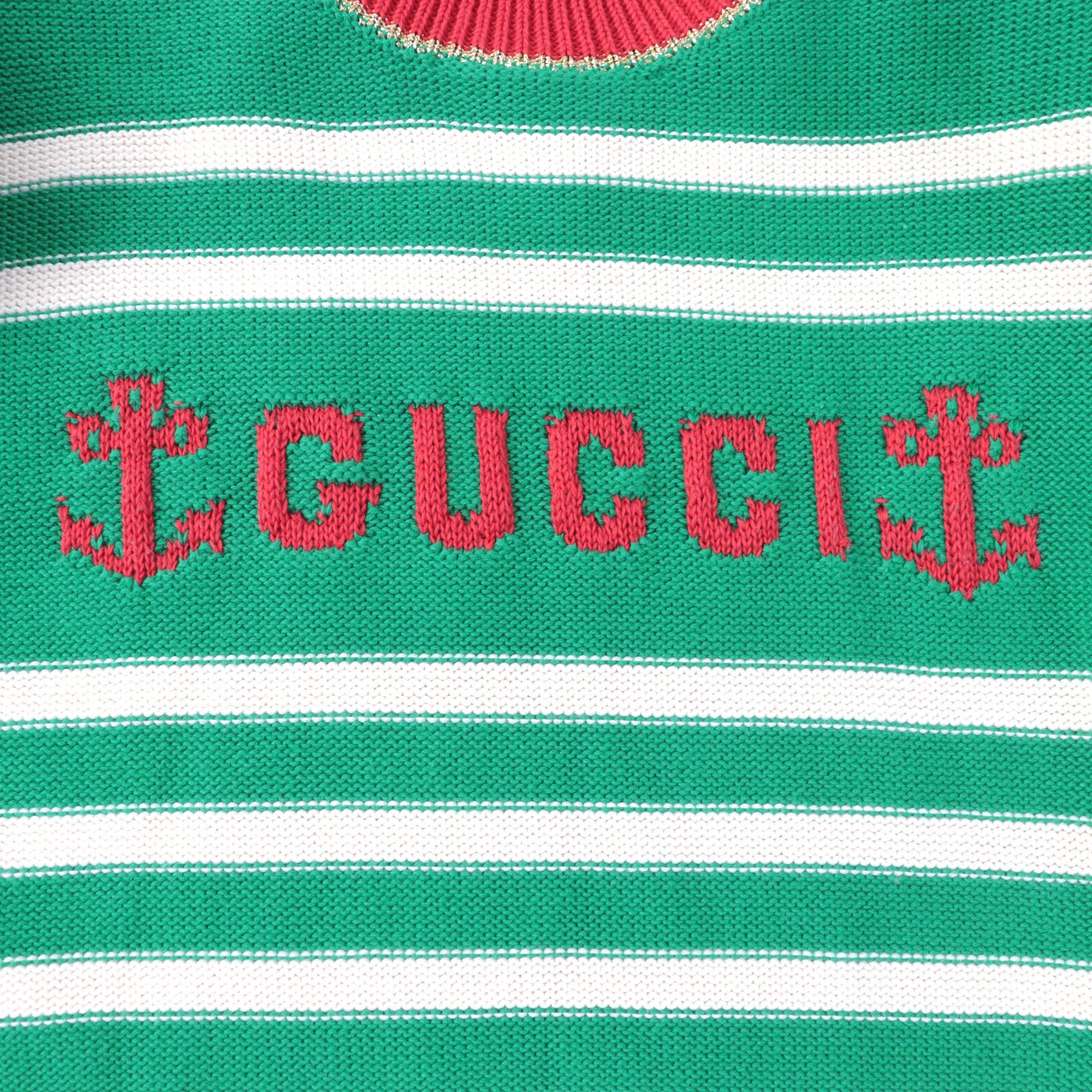 Gucci Cotton Logo Marine Sweater XS