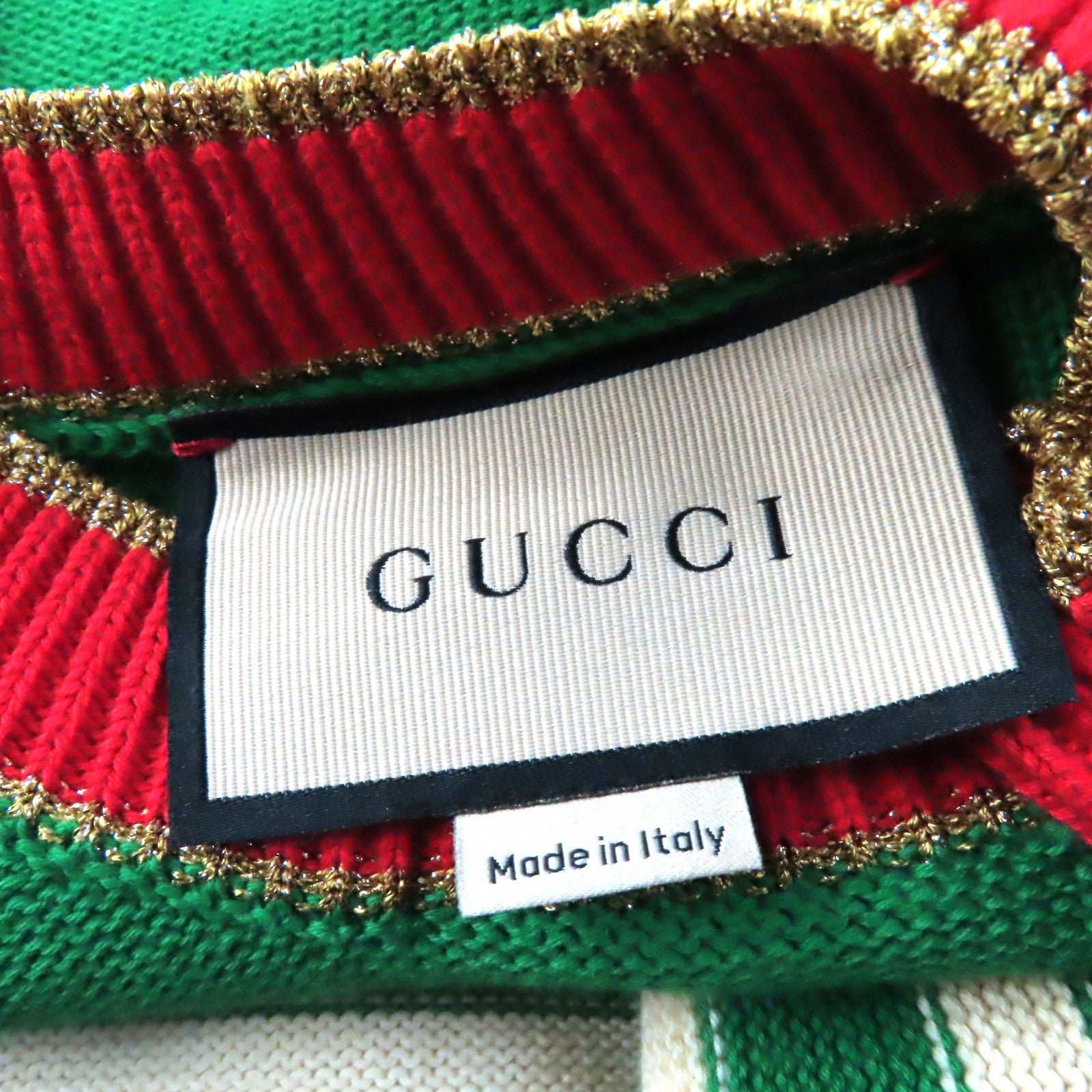 Gucci Cotton Logo Marine Sweater XS