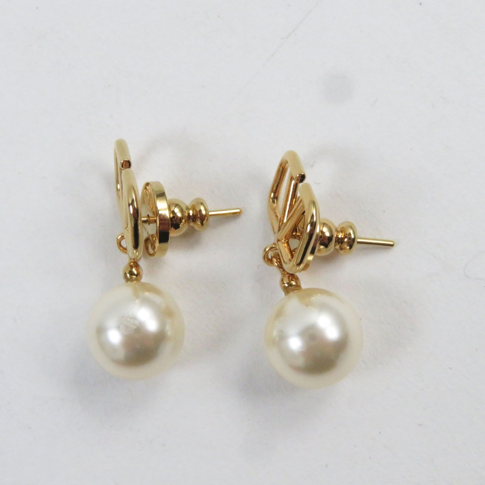 Valentino V Logo Pearl Earrings