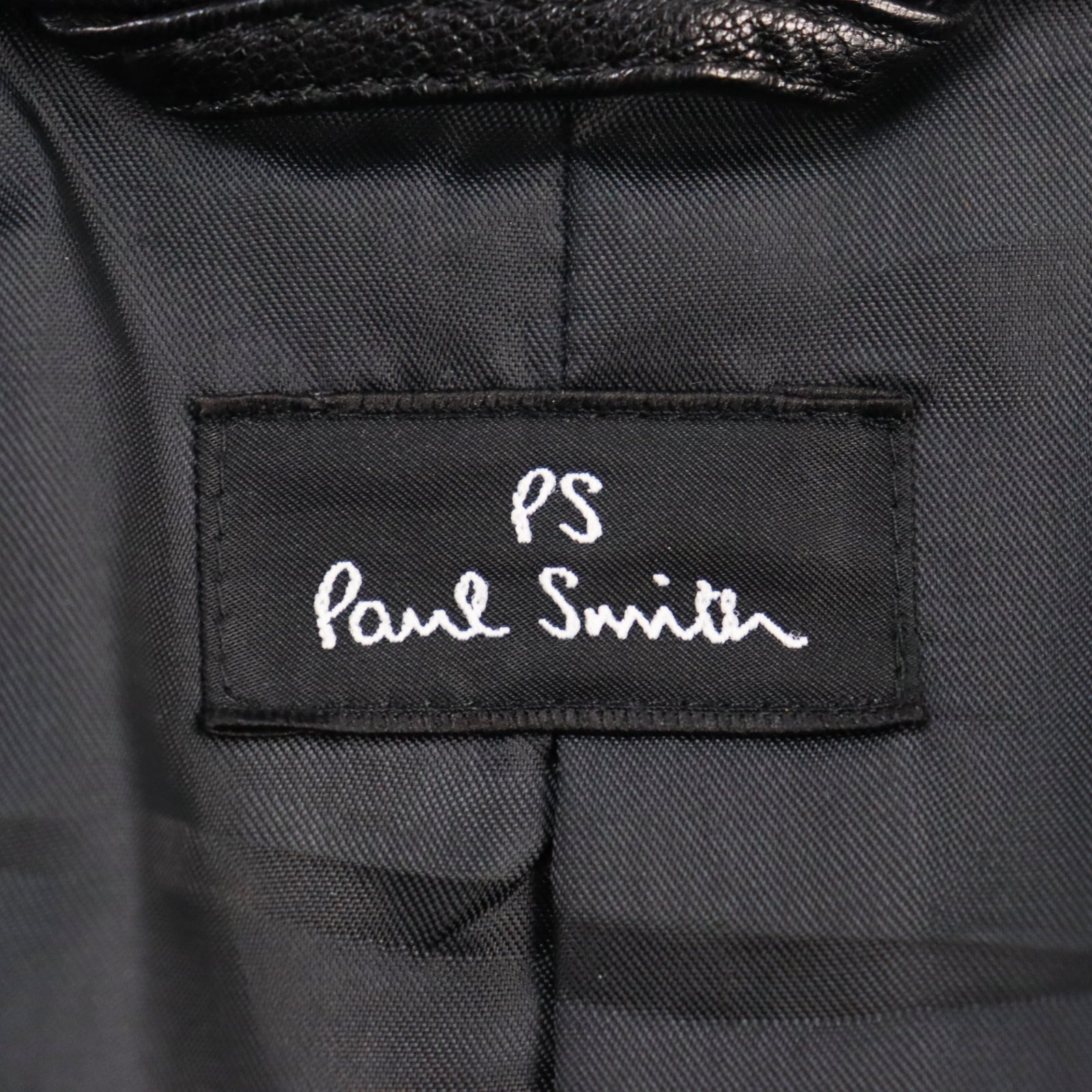 Paul Smith Lamb Leather Stand Collar Jacket M